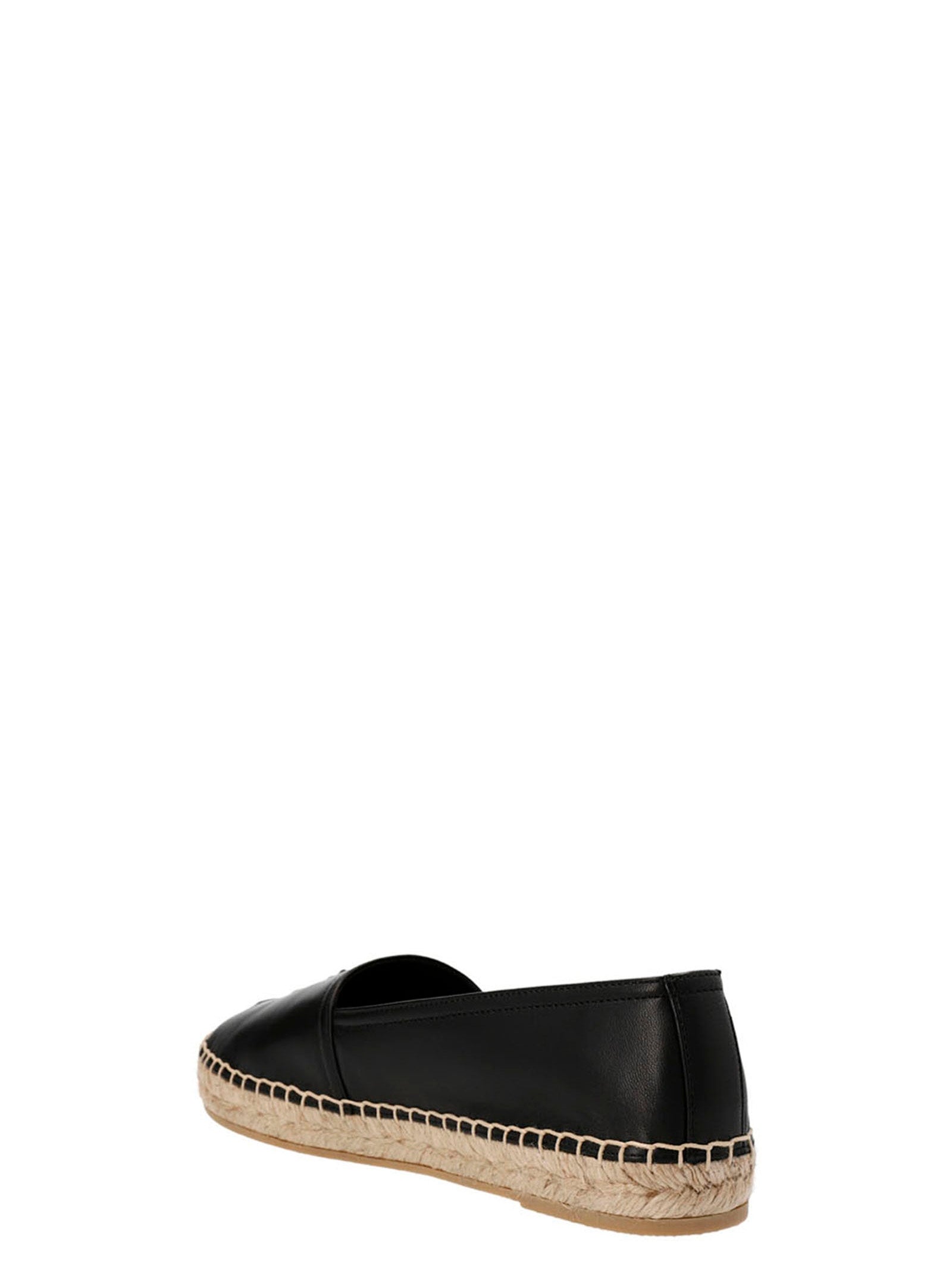 Saint Laurent Black Lamb Leather Espadrilles Saint Laurent