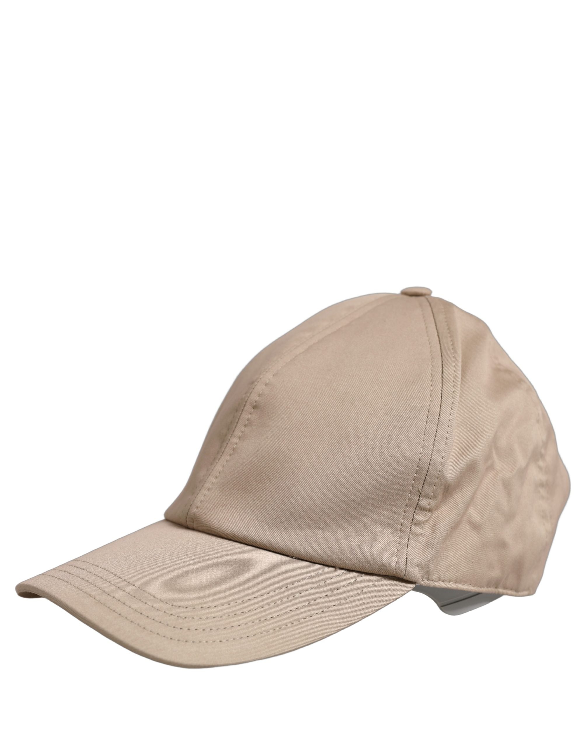 Dolce & Gabbana Men Beige Cotton Stretch Baseball Capello Hat Dolce & Gabbana