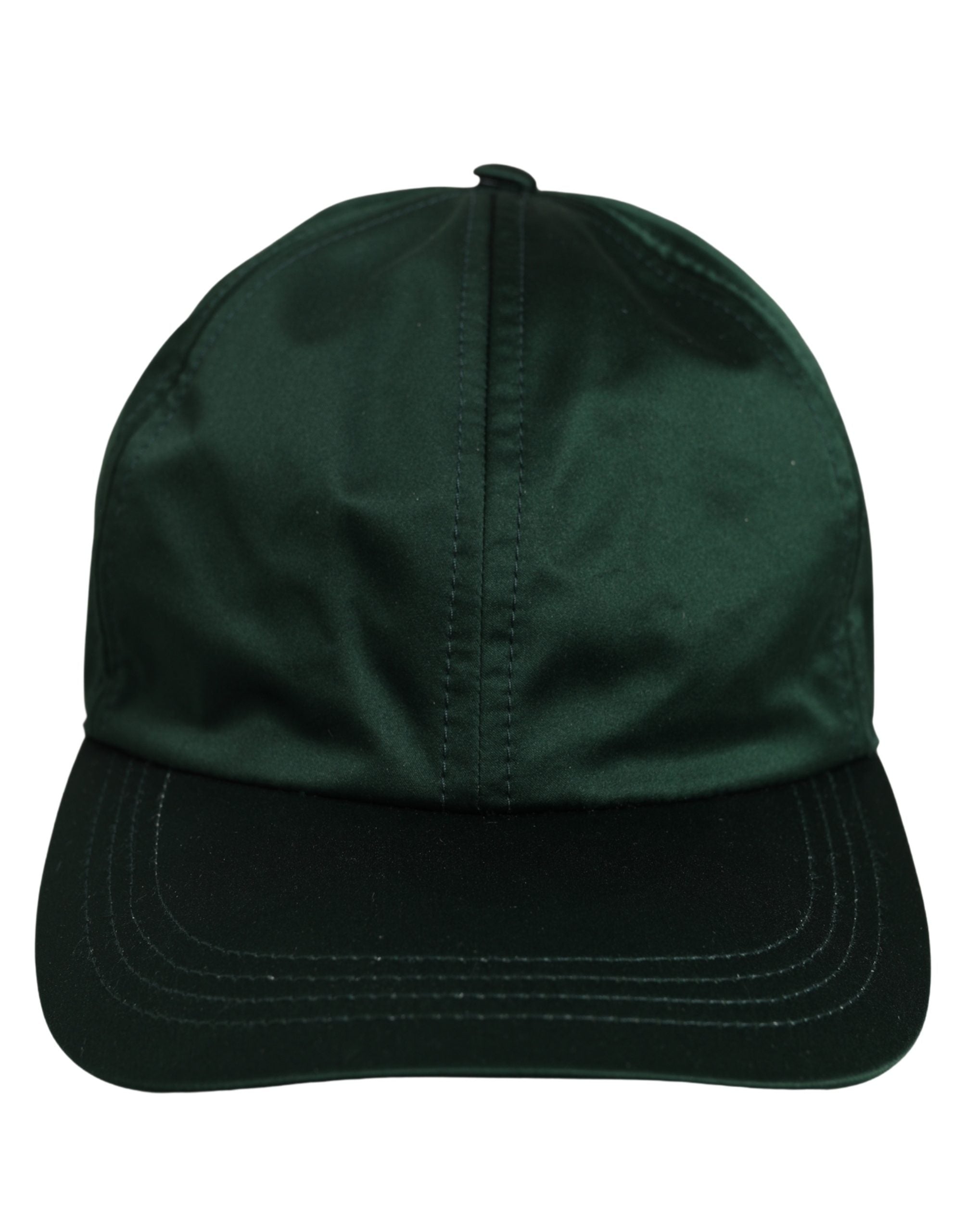 Dolce & Gabbana Men Deep Green Cotton Baseball Cap 6 Panels Hat Dolce & Gabbana