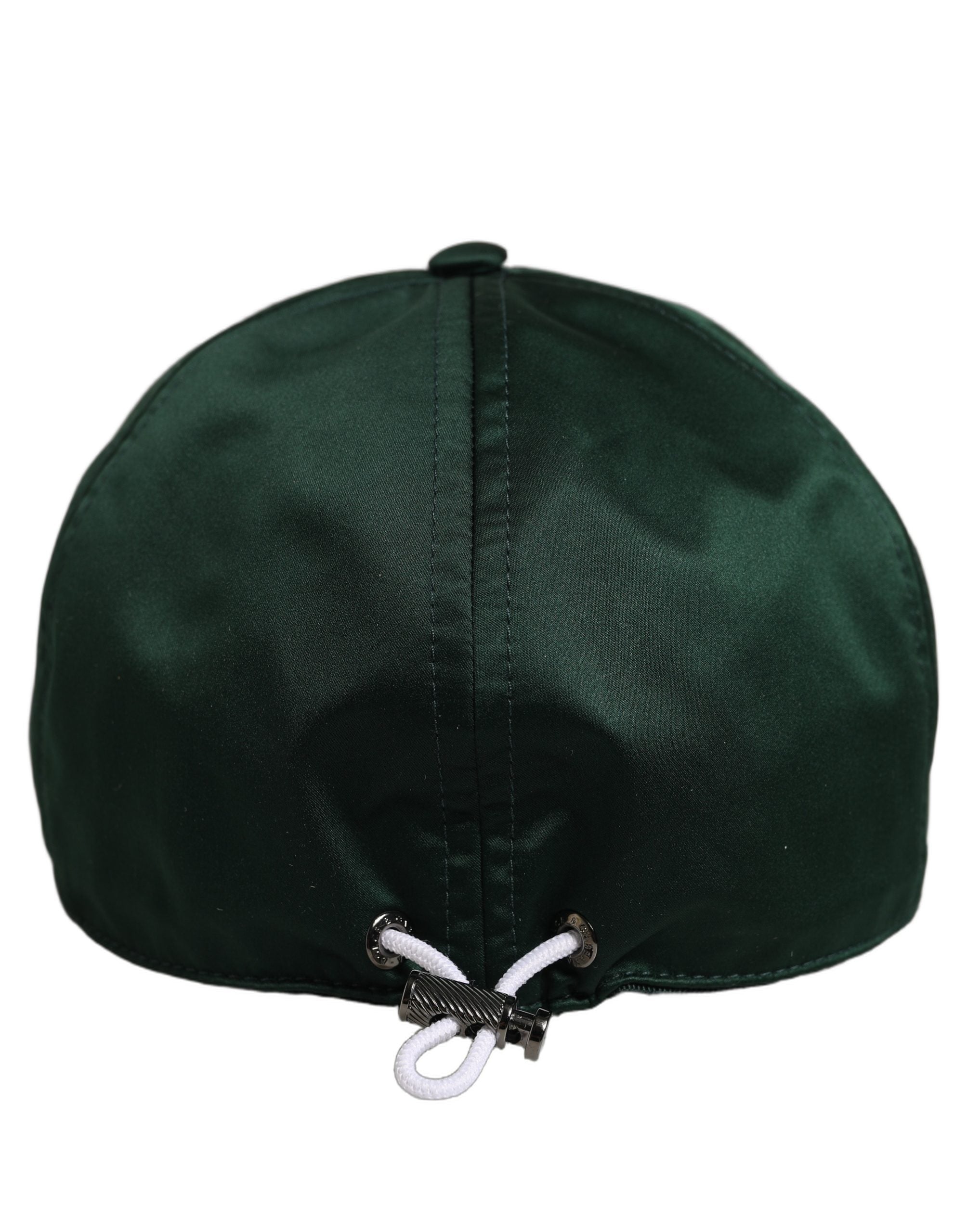 Dolce & Gabbana Men Deep Green Cotton Baseball Cap 6 Panels Hat Dolce & Gabbana