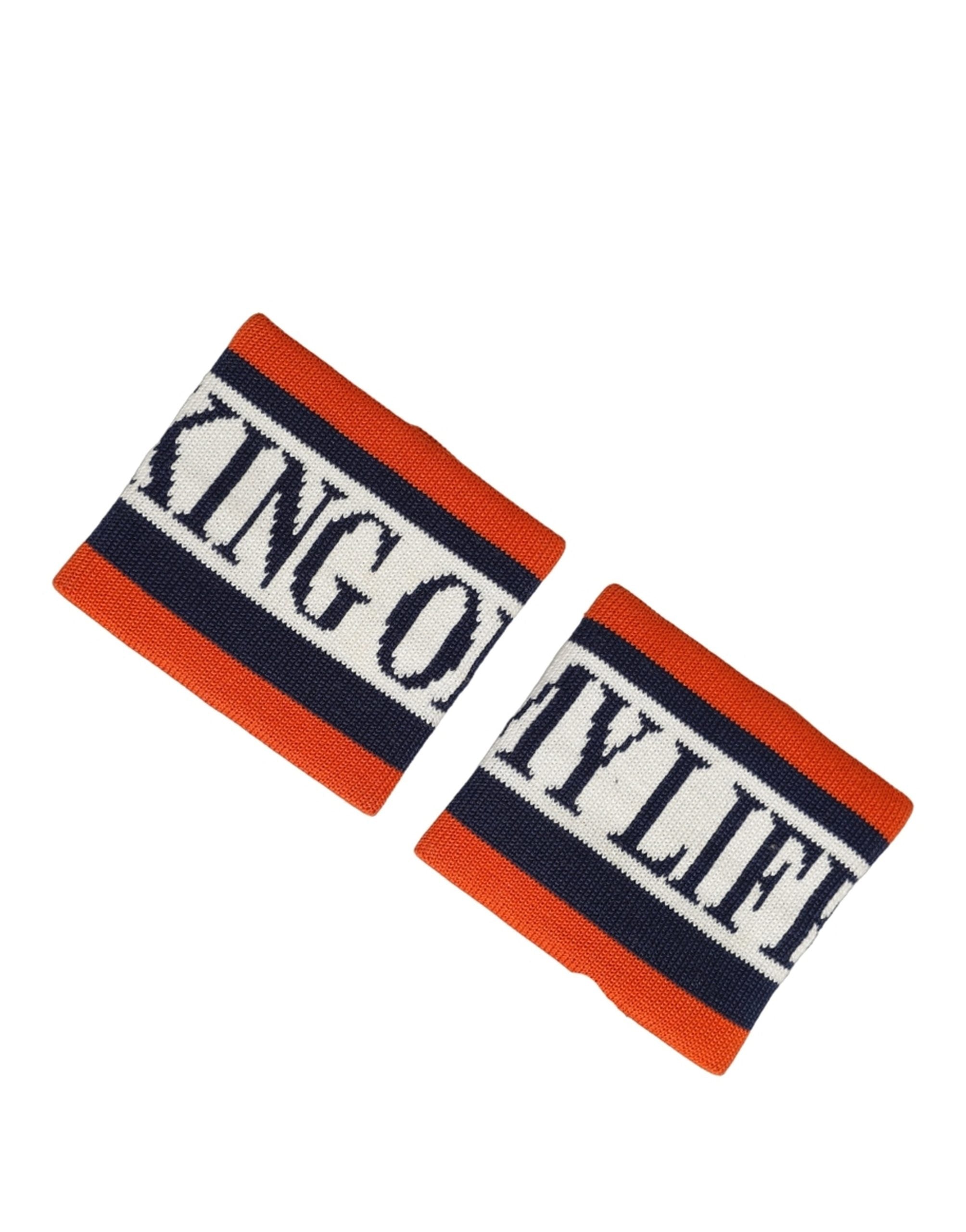 Dolce & Gabbana Set Multicolor Striped Cotton "King Of My Life" Wristband Dolce & Gabbana