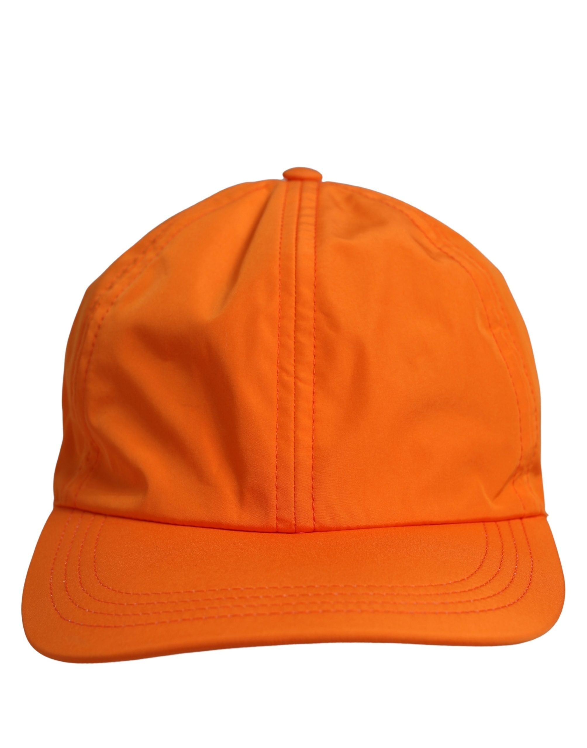 Dolce & Gabbana Men Orange Polyester Baseball Cap 6 Panels Hat Dolce & Gabbana