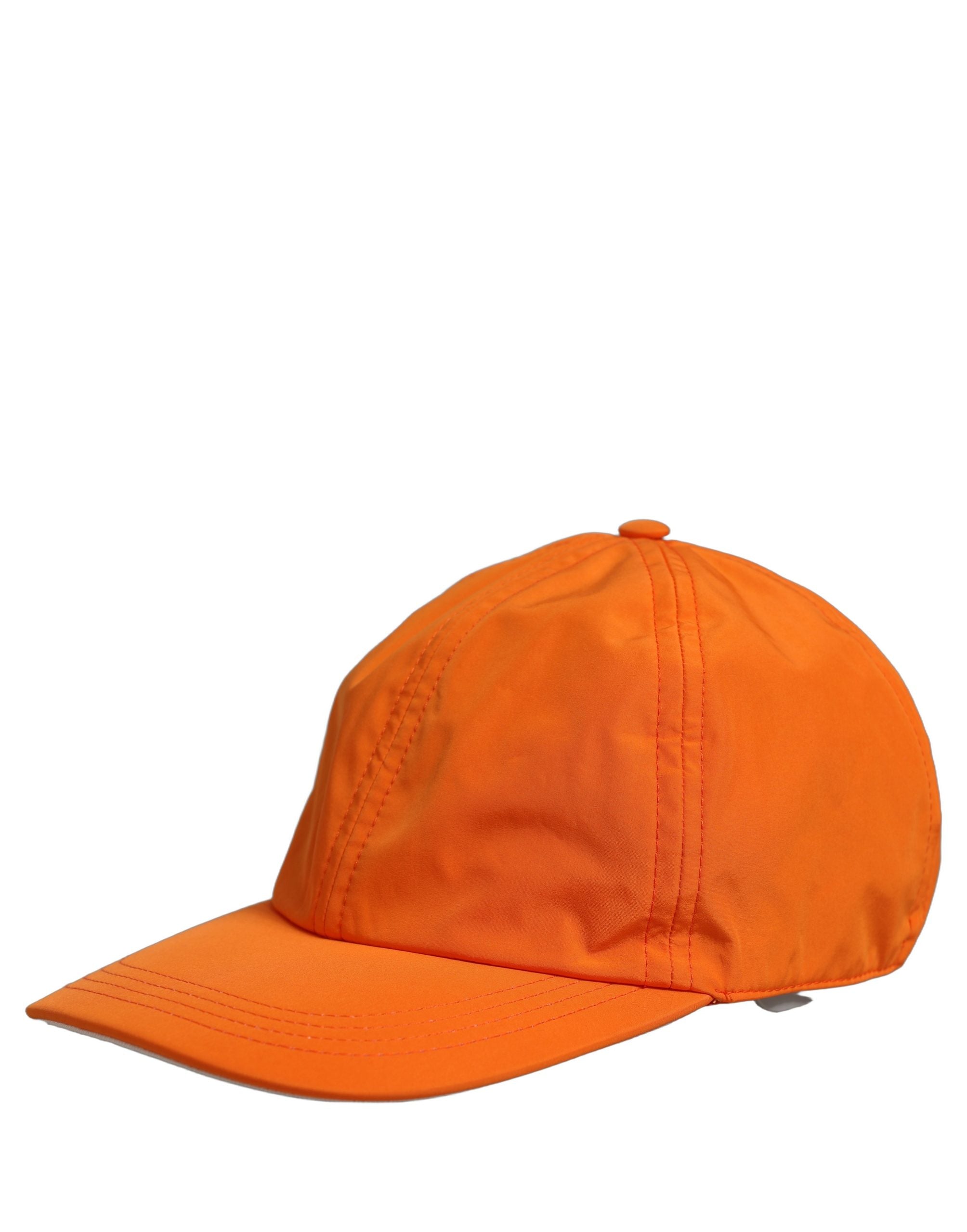 Dolce & Gabbana Men Orange Polyester Baseball Cap 6 Panels Hat Dolce & Gabbana