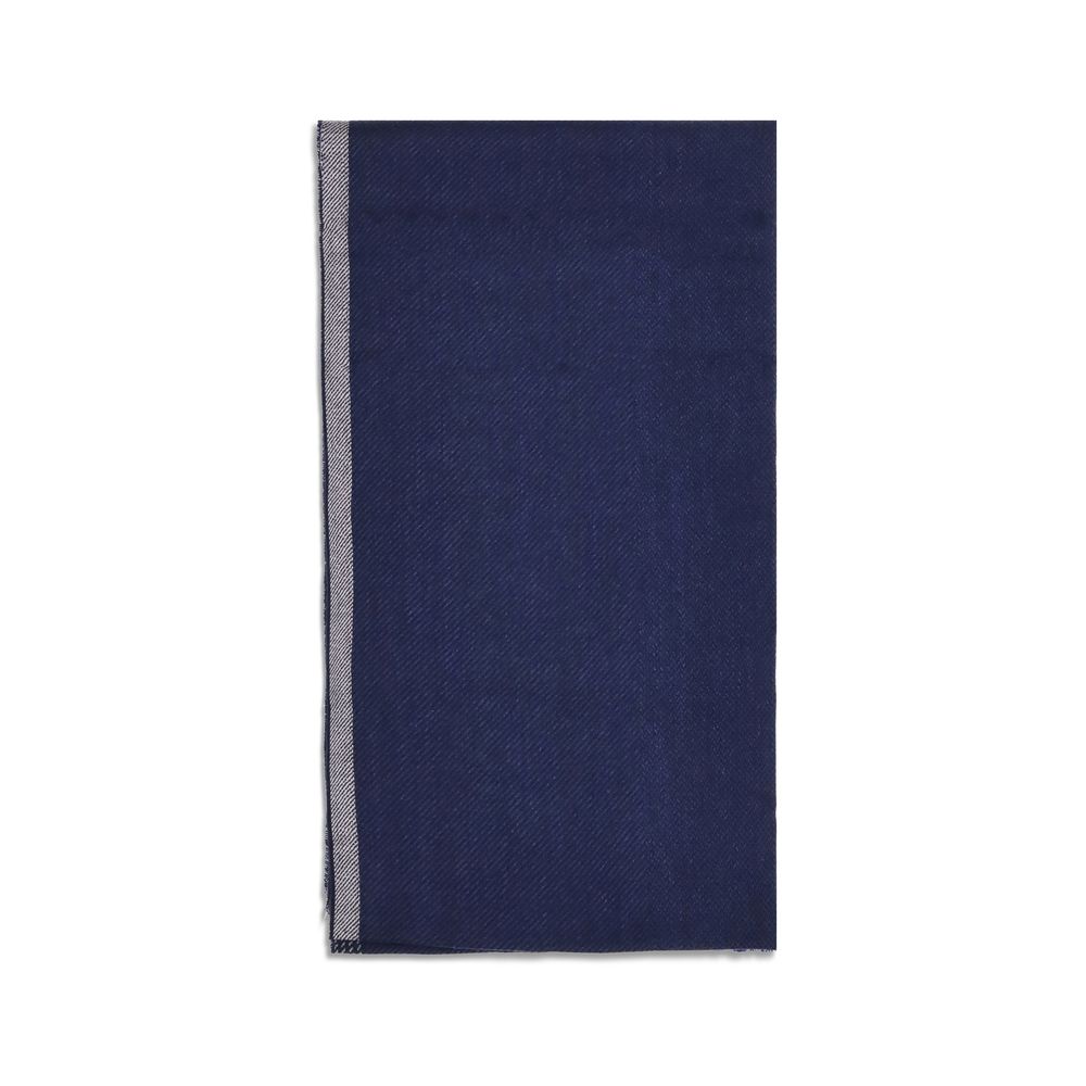 Brunello Cucinelli Blue Cashmere Scarf Brunello Cucinelli