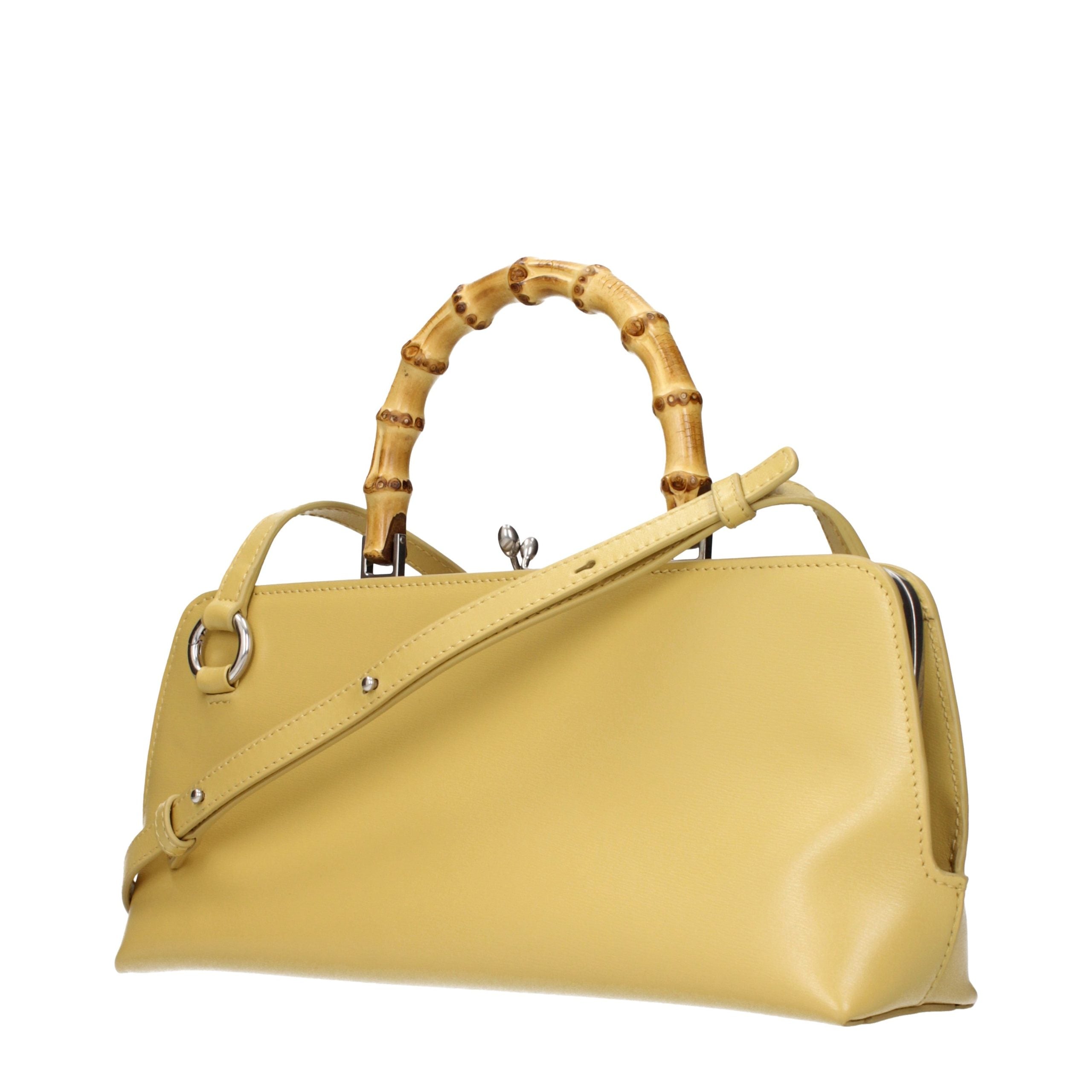 Jil Sander Yellow Leather Crossbody Bag Jil Sander