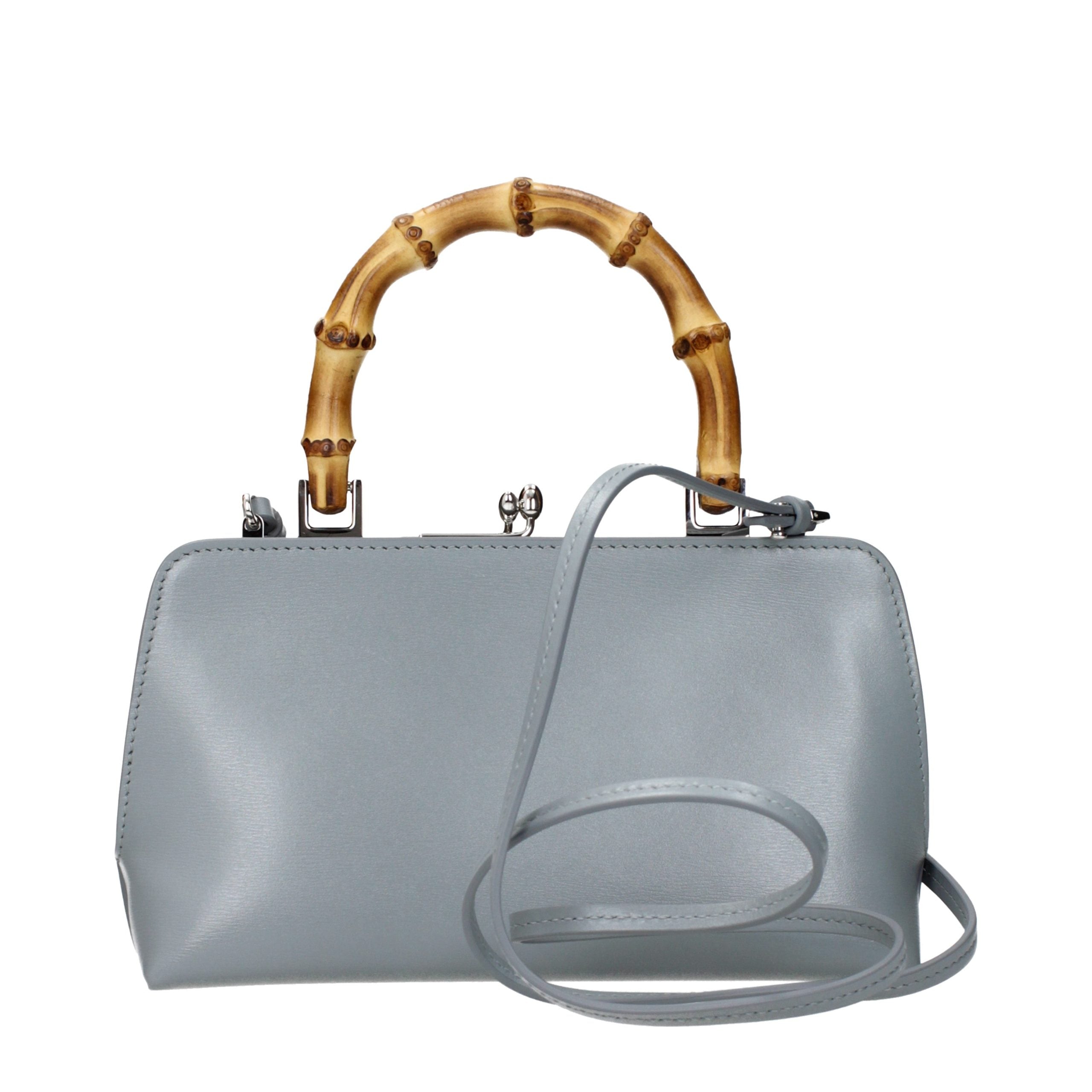 Jil Sander Gray Leather Handbag Jil Sander