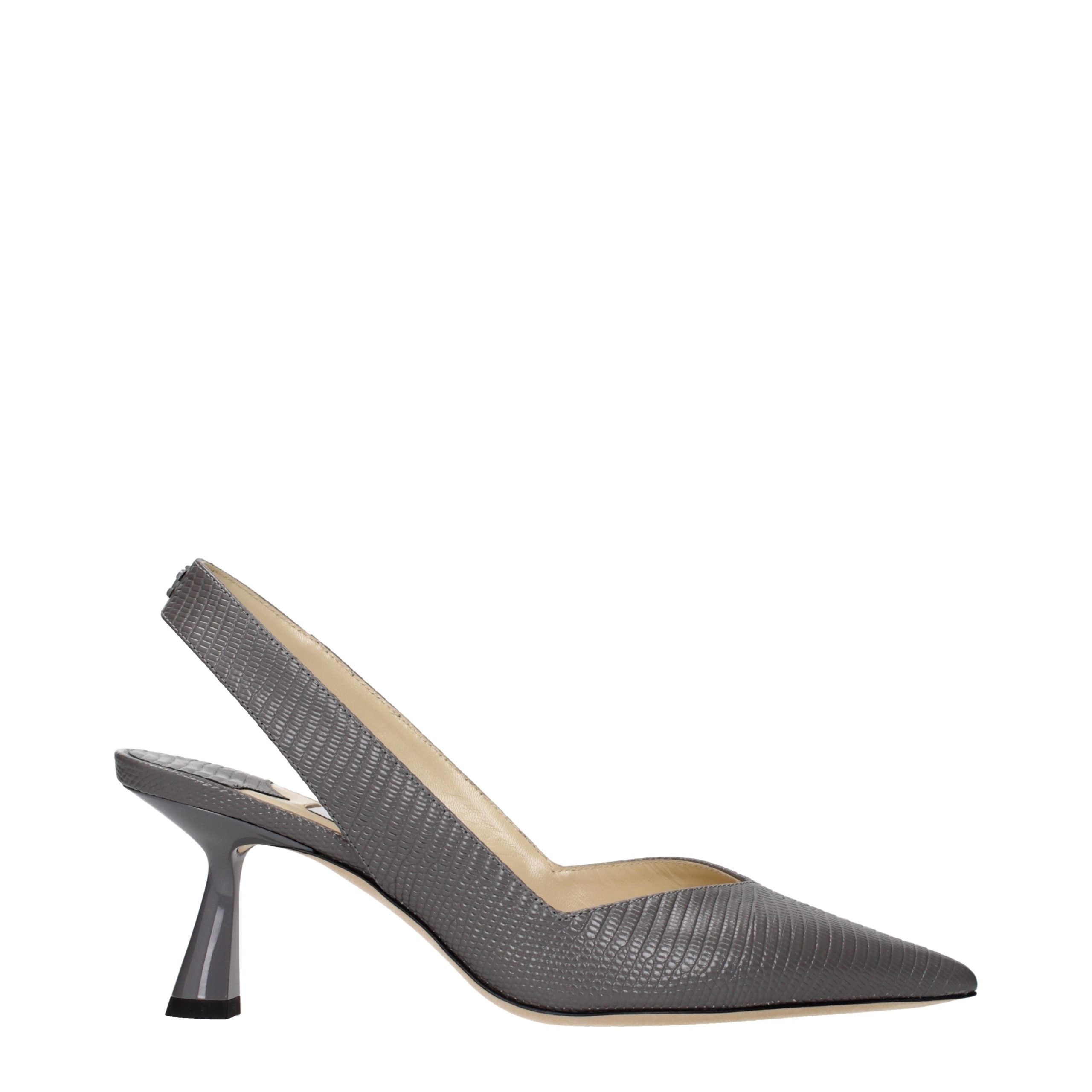 Jimmy Choo Gray Leather High Heel Pumps Jimmy Choo
