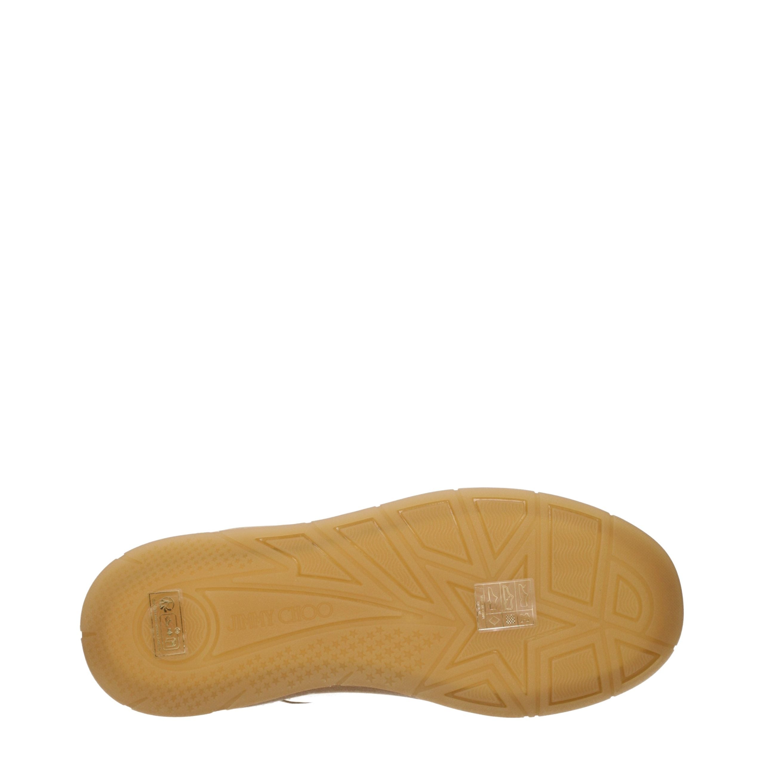 Jimmy Choo Beige Leather Low Top Sneakers Jimmy Choo