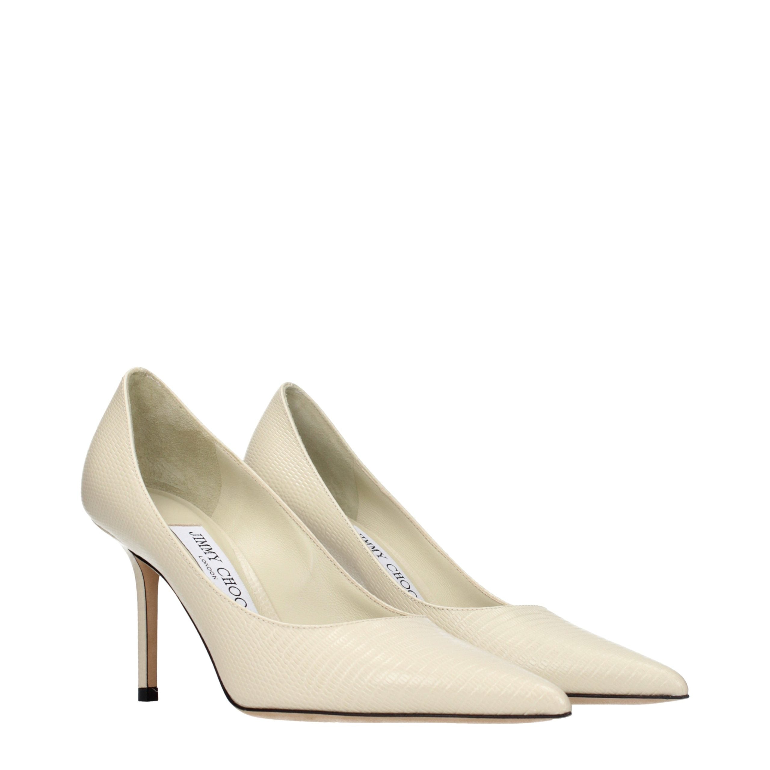 Jimmy Choo Beige Leather High Heel Pumps Jimmy Choo