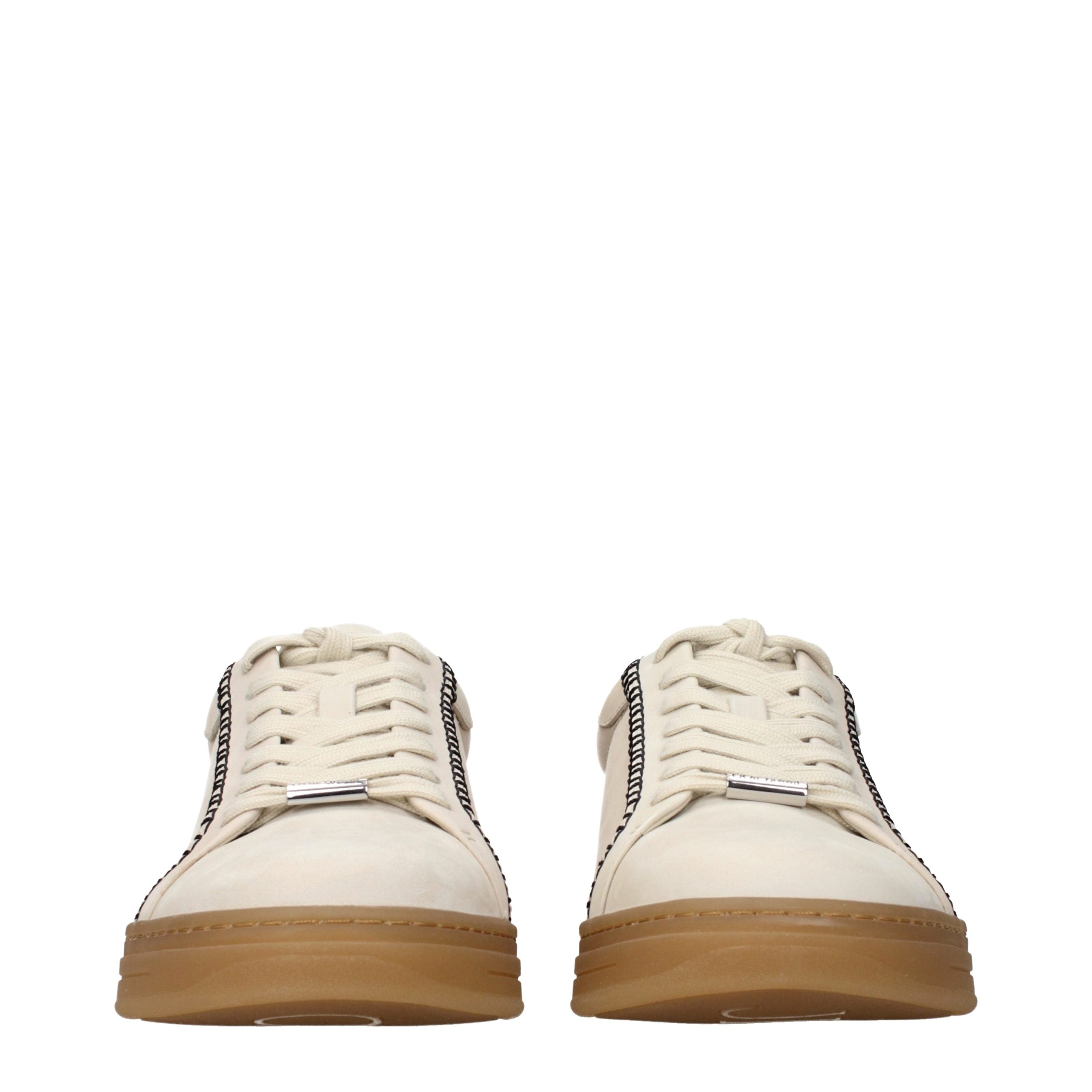 Jimmy Choo Beige Leather Sneakers Jimmy Choo