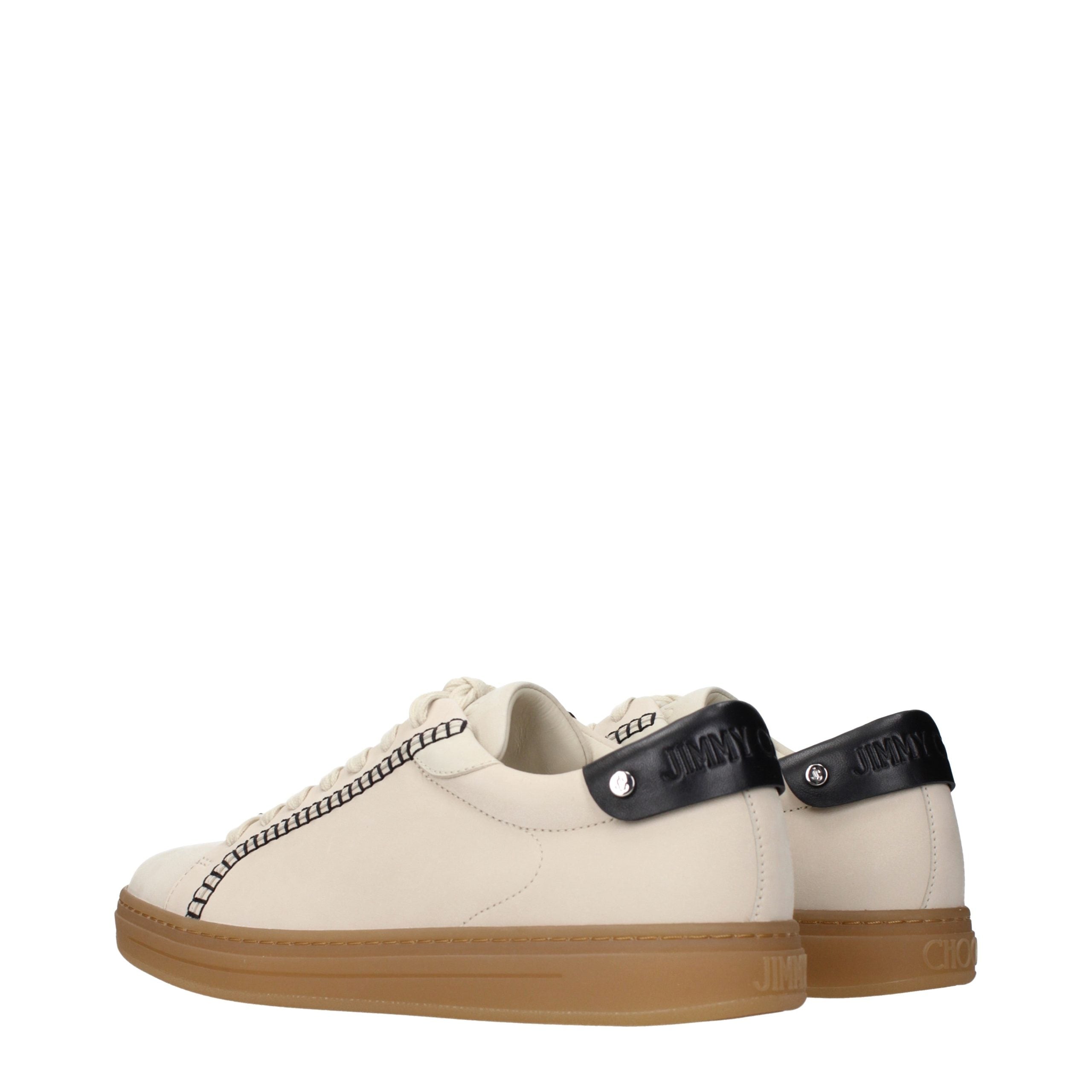 Jimmy Choo Beige Leather Sneakers Jimmy Choo