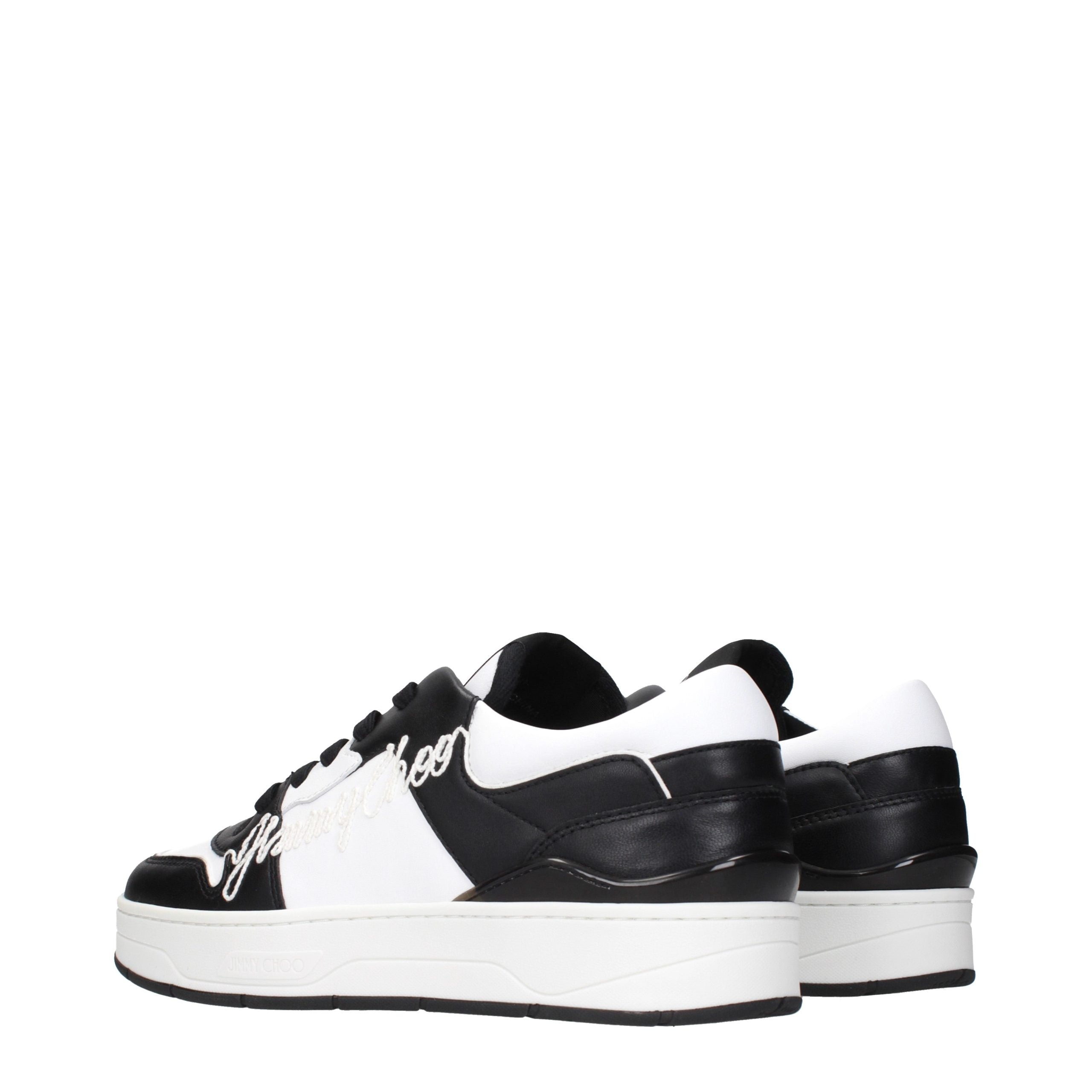 Jimmy Choo Black Leather Sneakers Jimmy Choo