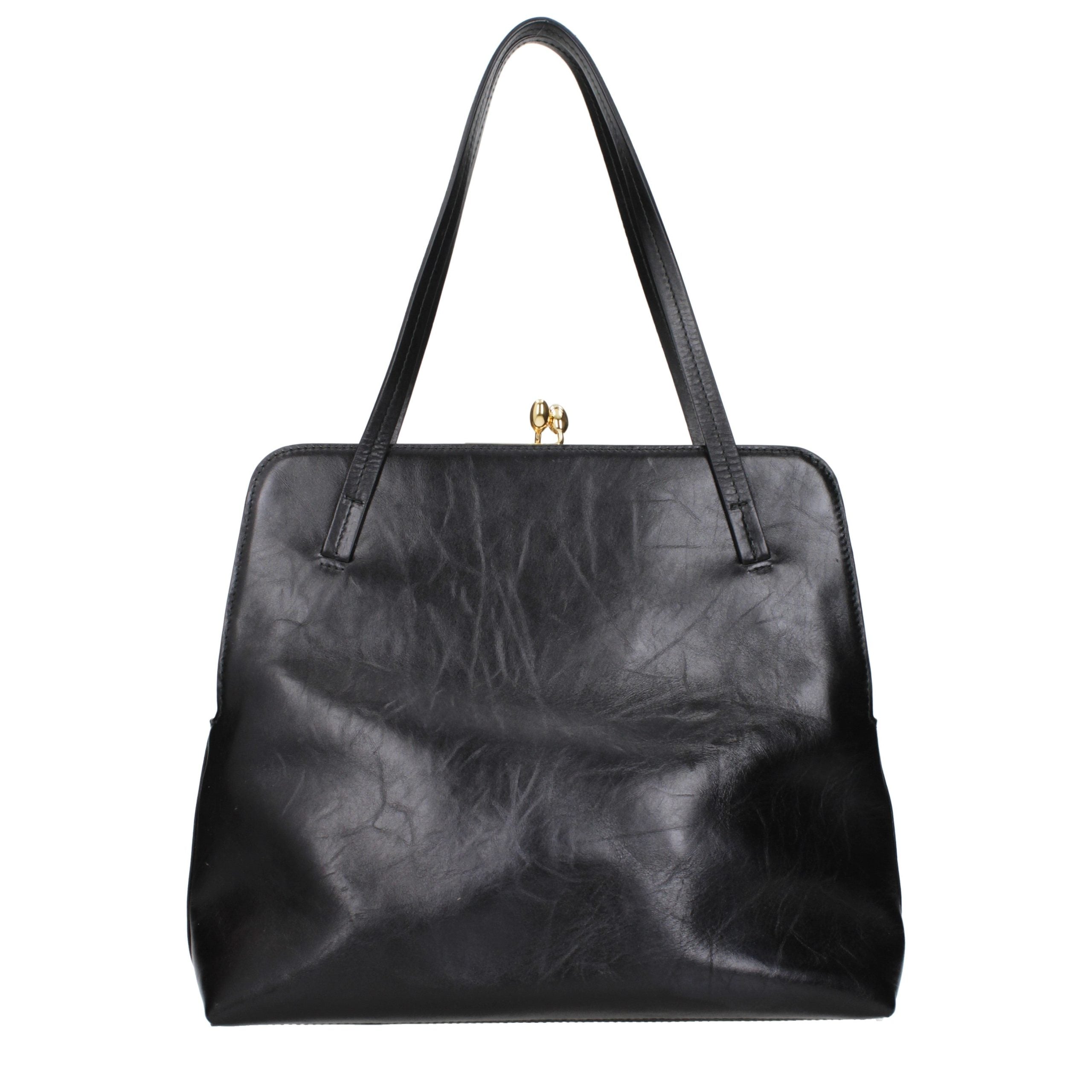 Jil Sander Black Leather Shoulder Bag Jil Sander