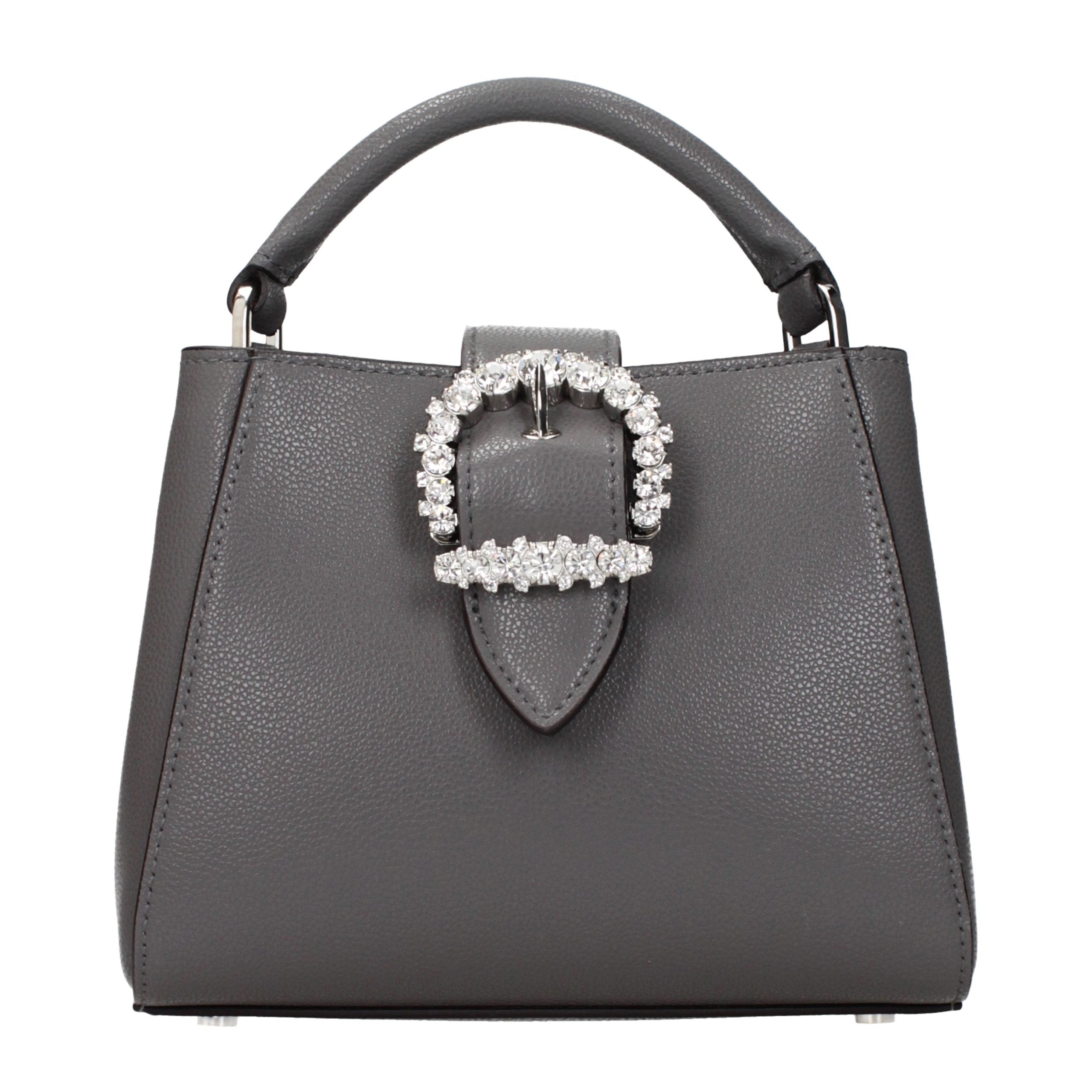 Jimmy Choo Gray Leather Handbag Jimmy Choo
