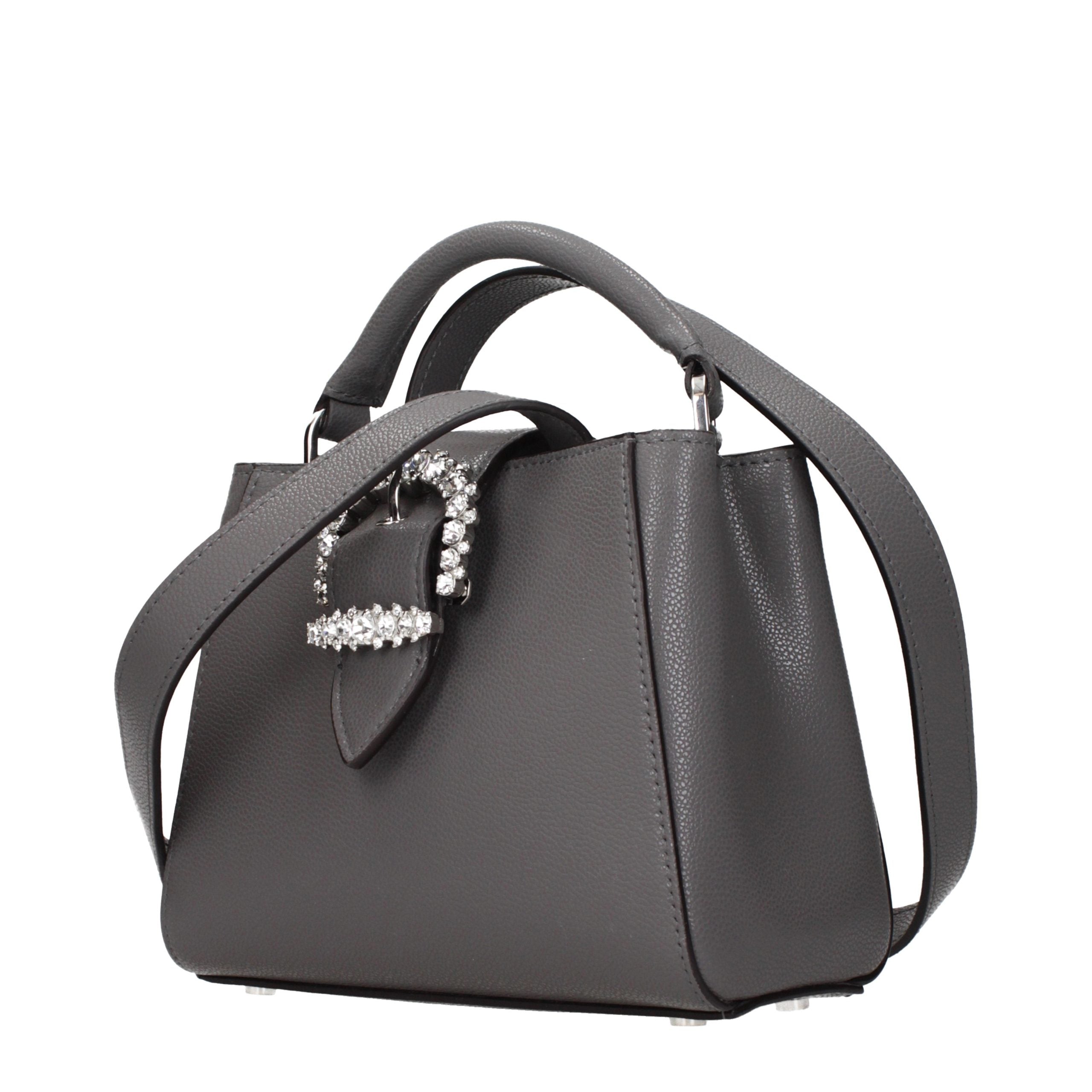 Jimmy Choo Gray Leather Handbag Jimmy Choo