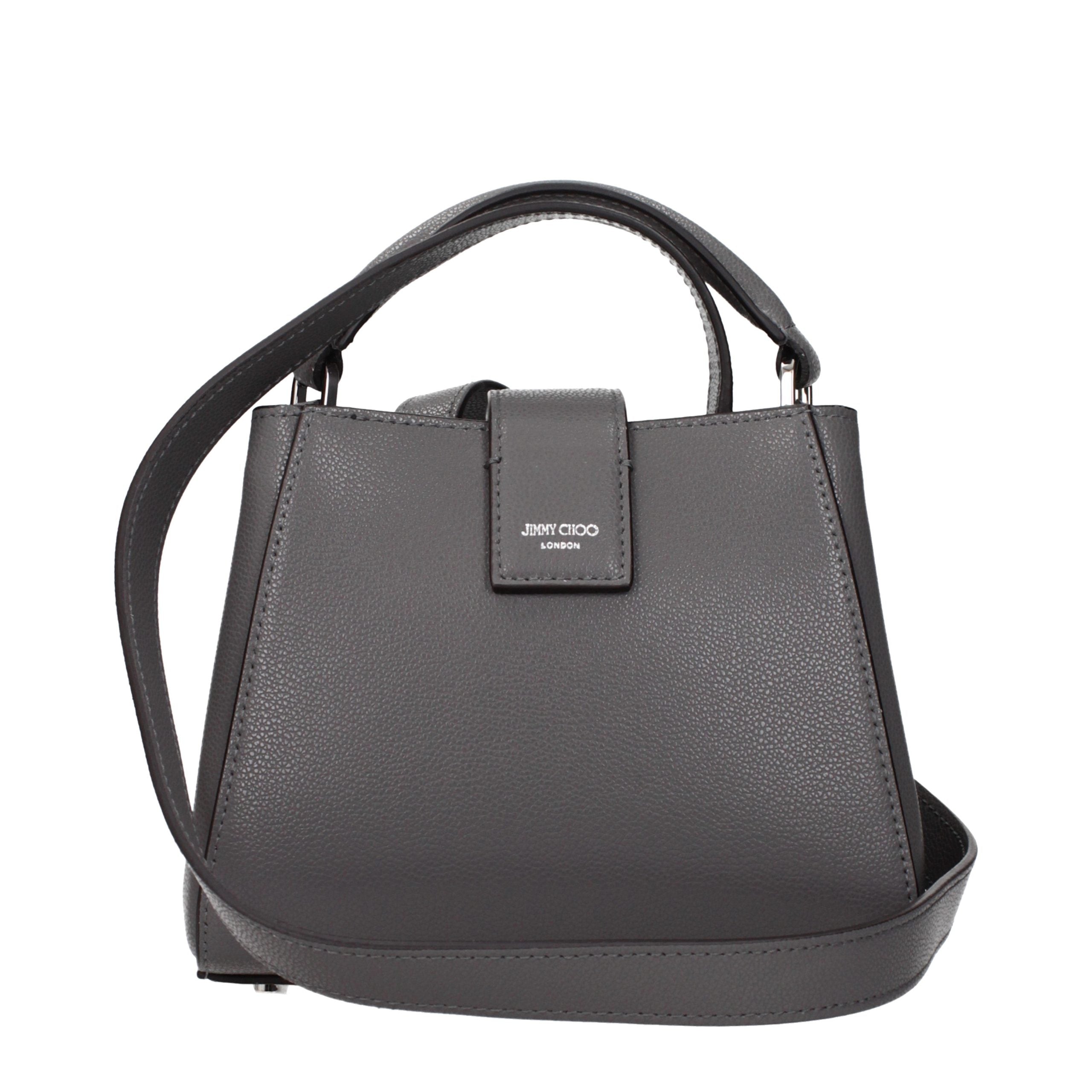 Jimmy Choo Gray Leather Handbag Jimmy Choo
