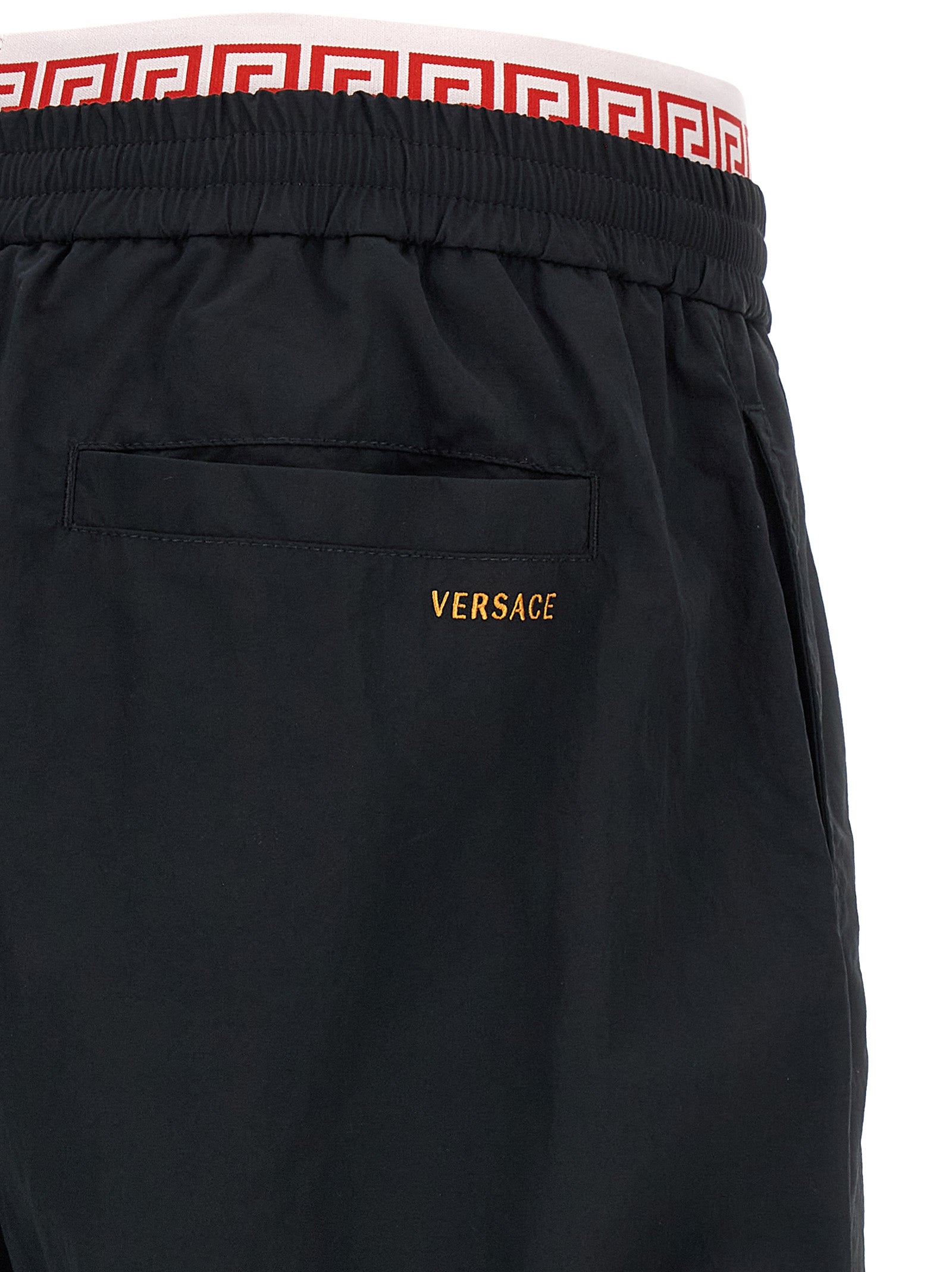 Versace Black Polyamide Joggers (Workout Pants) Versace