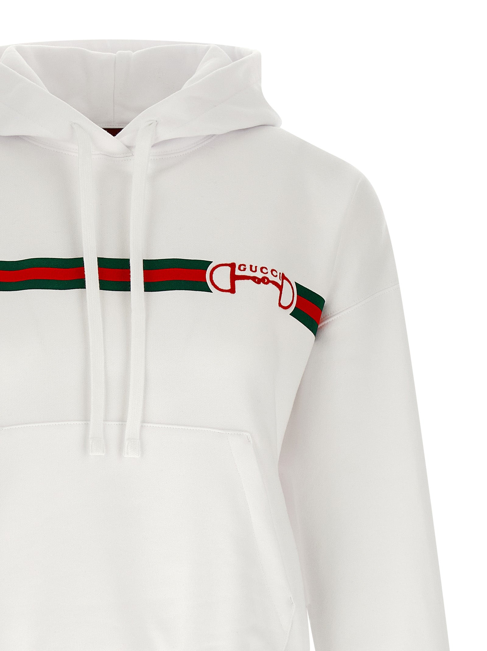 Gucci White Cotton Hoodie Gucci