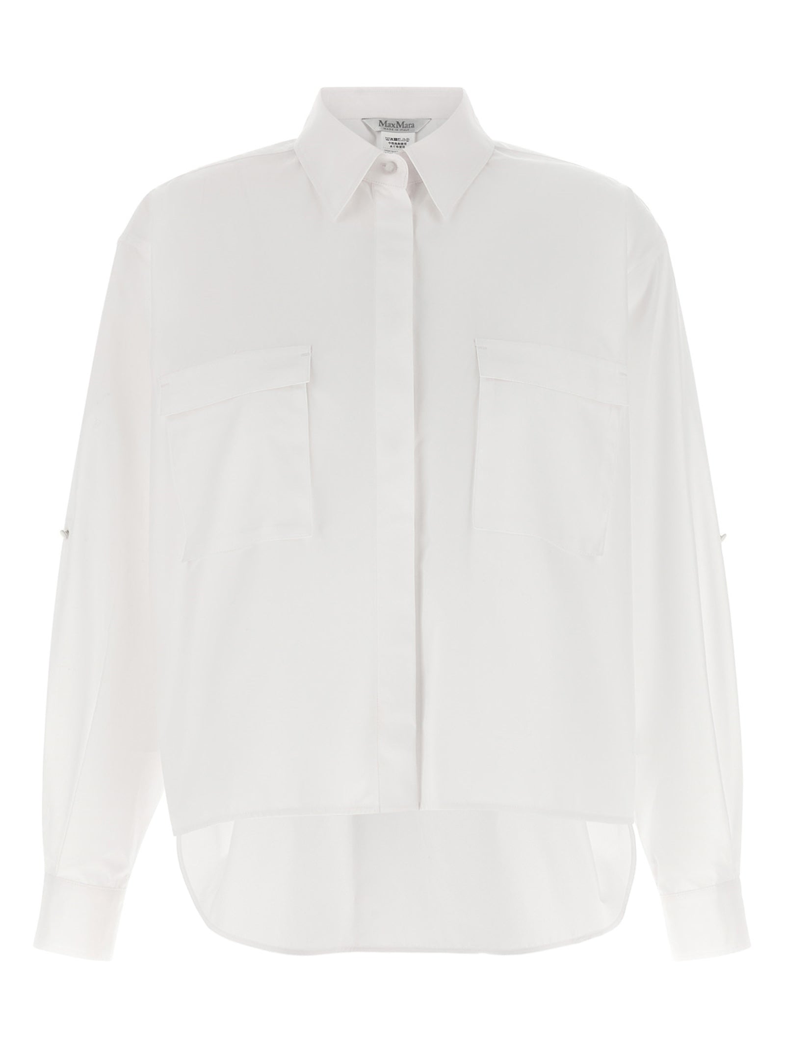 Max Mara White Cotton Blouse Max Mara