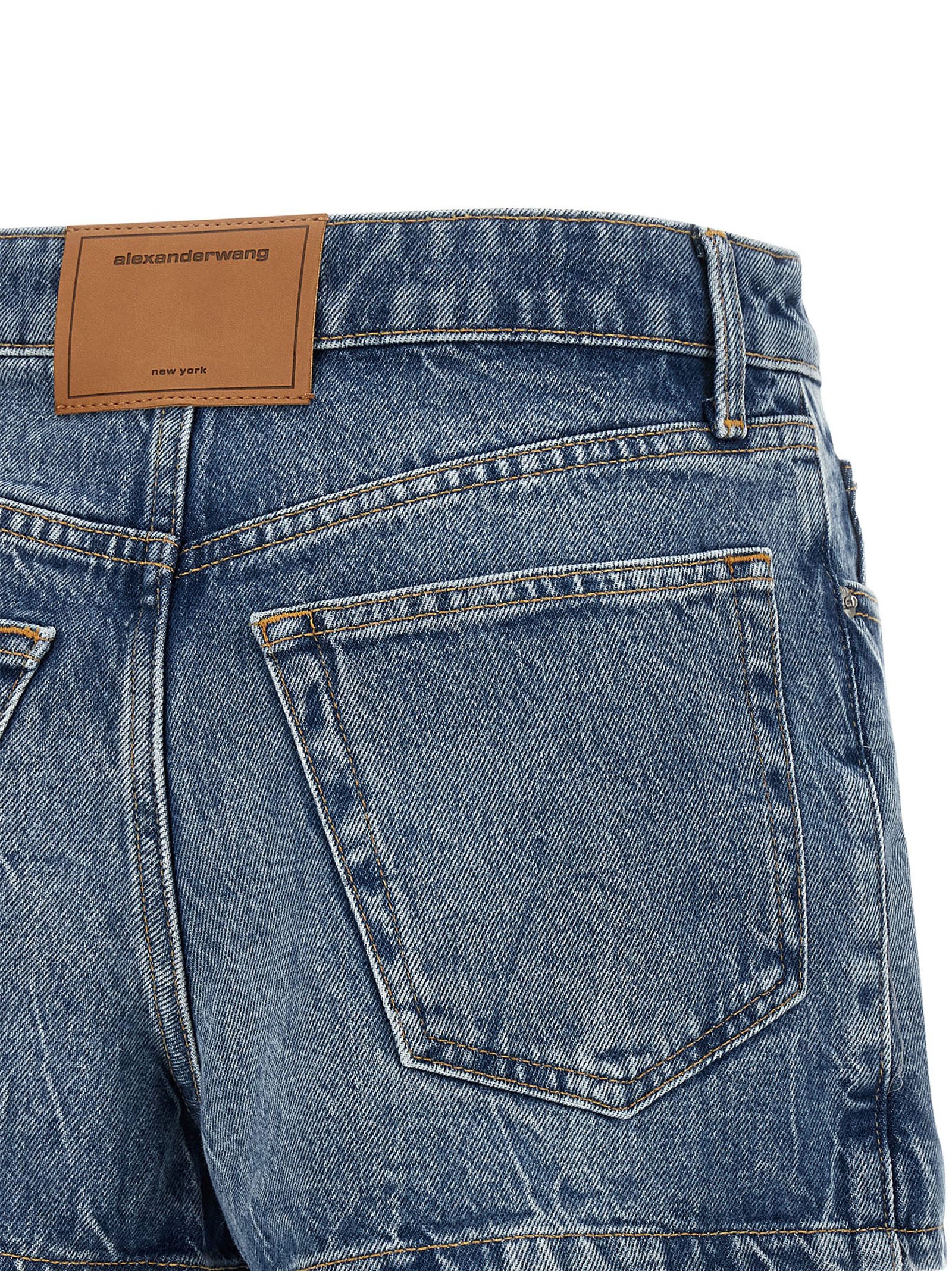 Alexander Wang Blue Cotton Bermuda Shorts Alexander Wang