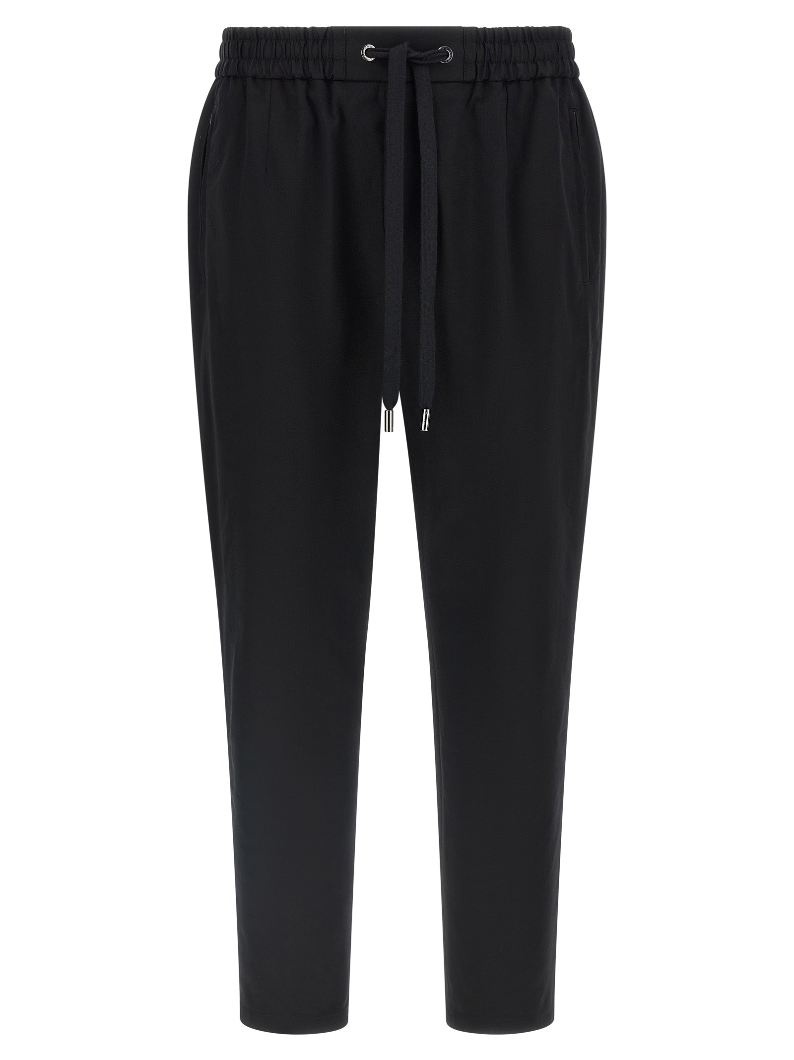 Dolce & Gabbana Black Cotton Casual Pants Dolce & Gabbana