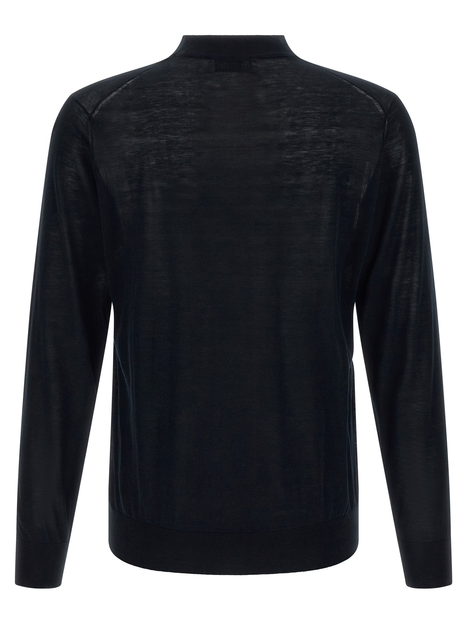 Brunello Cucinelli Blue Silk Cardigan Brunello Cucinelli