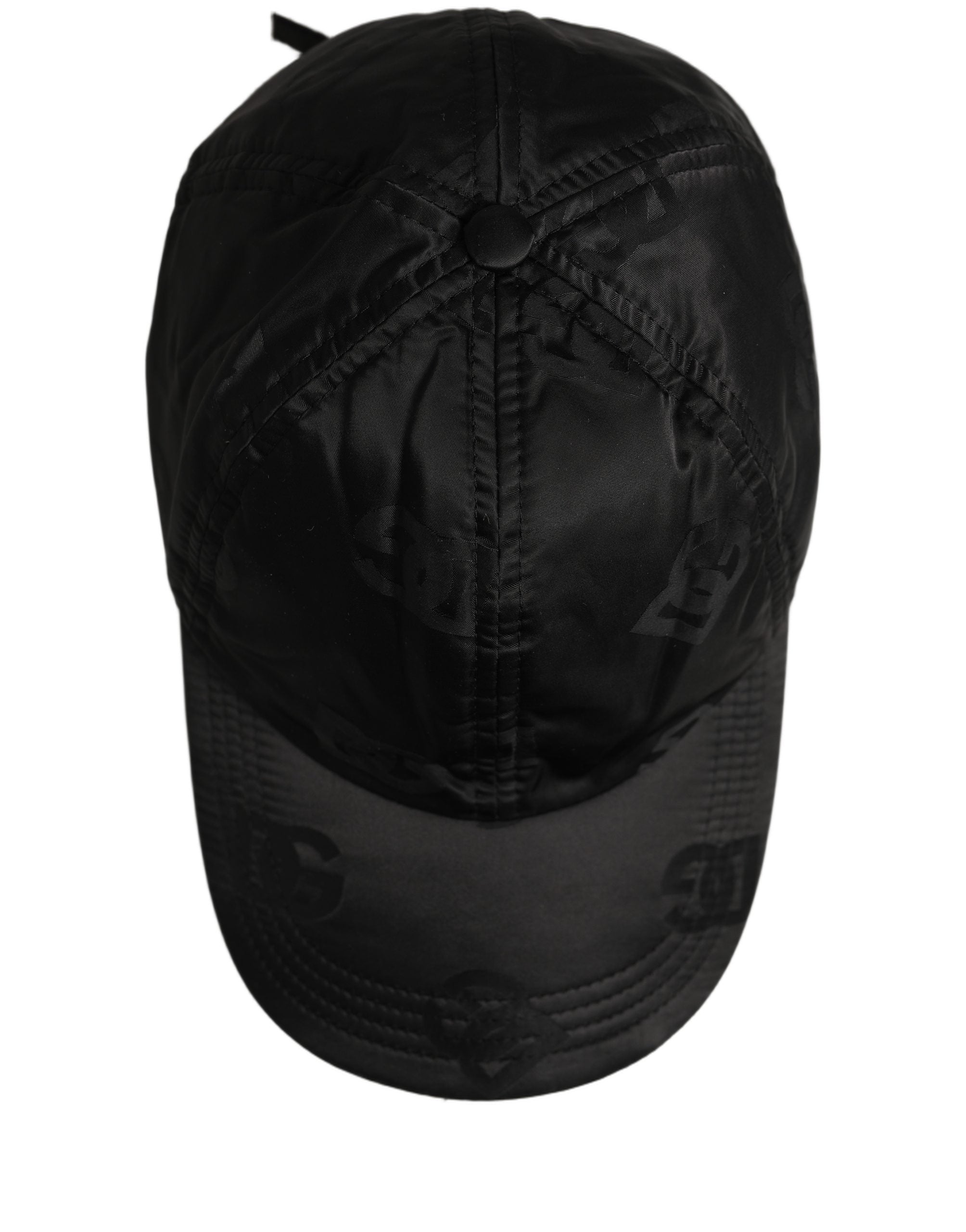 Dolce & Gabbana Men Black DG Monogram Baseball Capello Hat Dolce & Gabbana