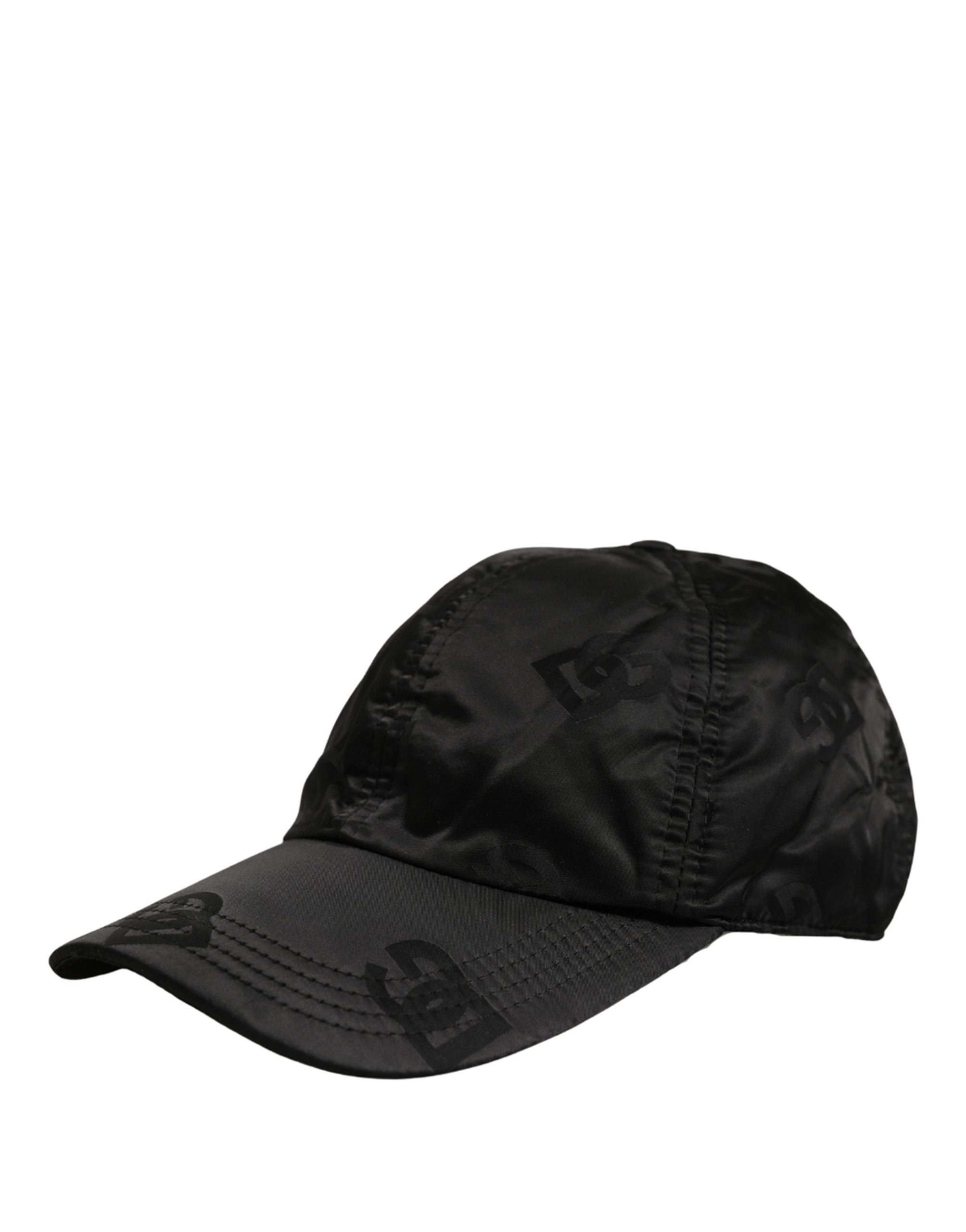 Dolce & Gabbana Men Black DG Monogram Baseball Capello Hat Dolce & Gabbana