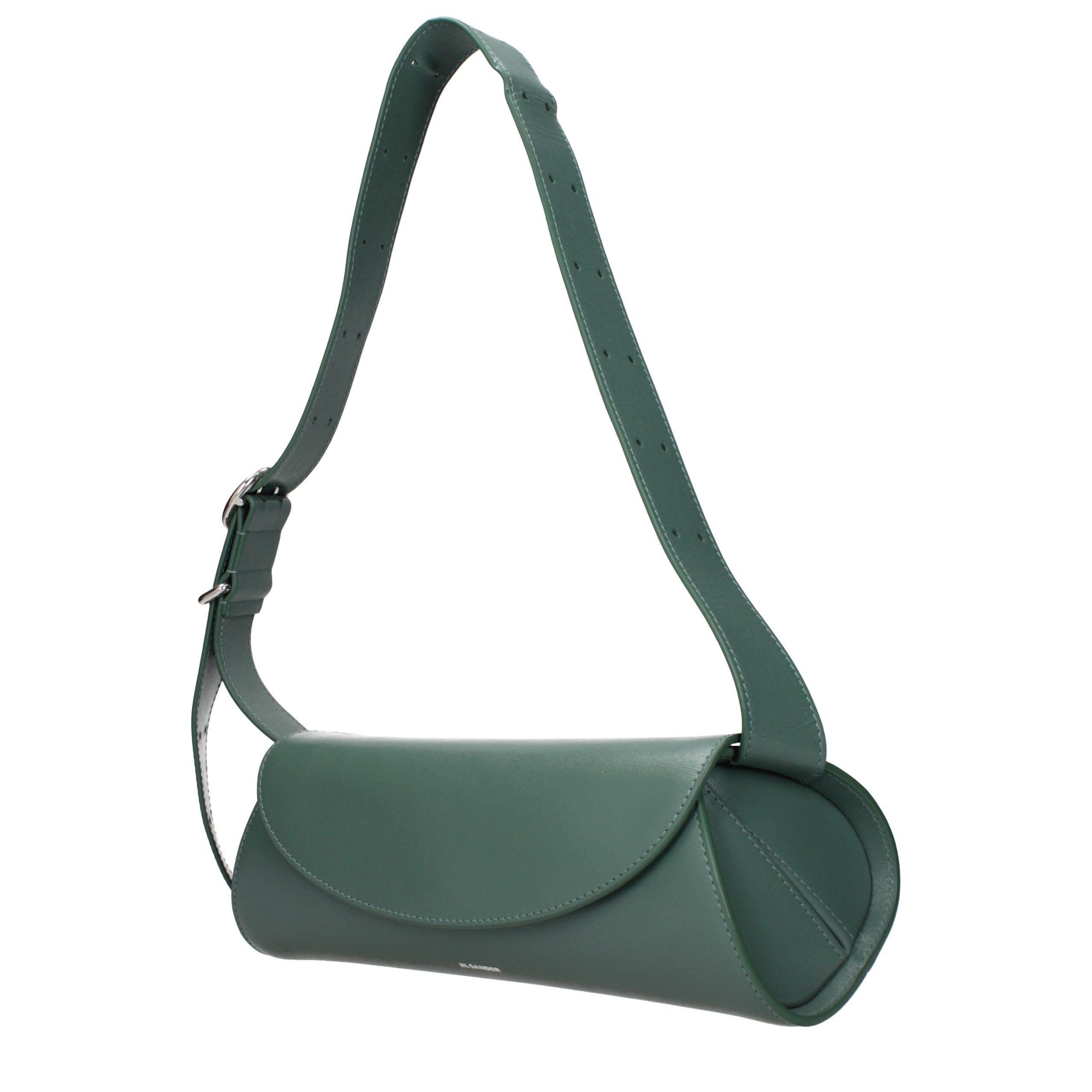 Jil Sander Green Leather Crossbody Bag Jil Sander