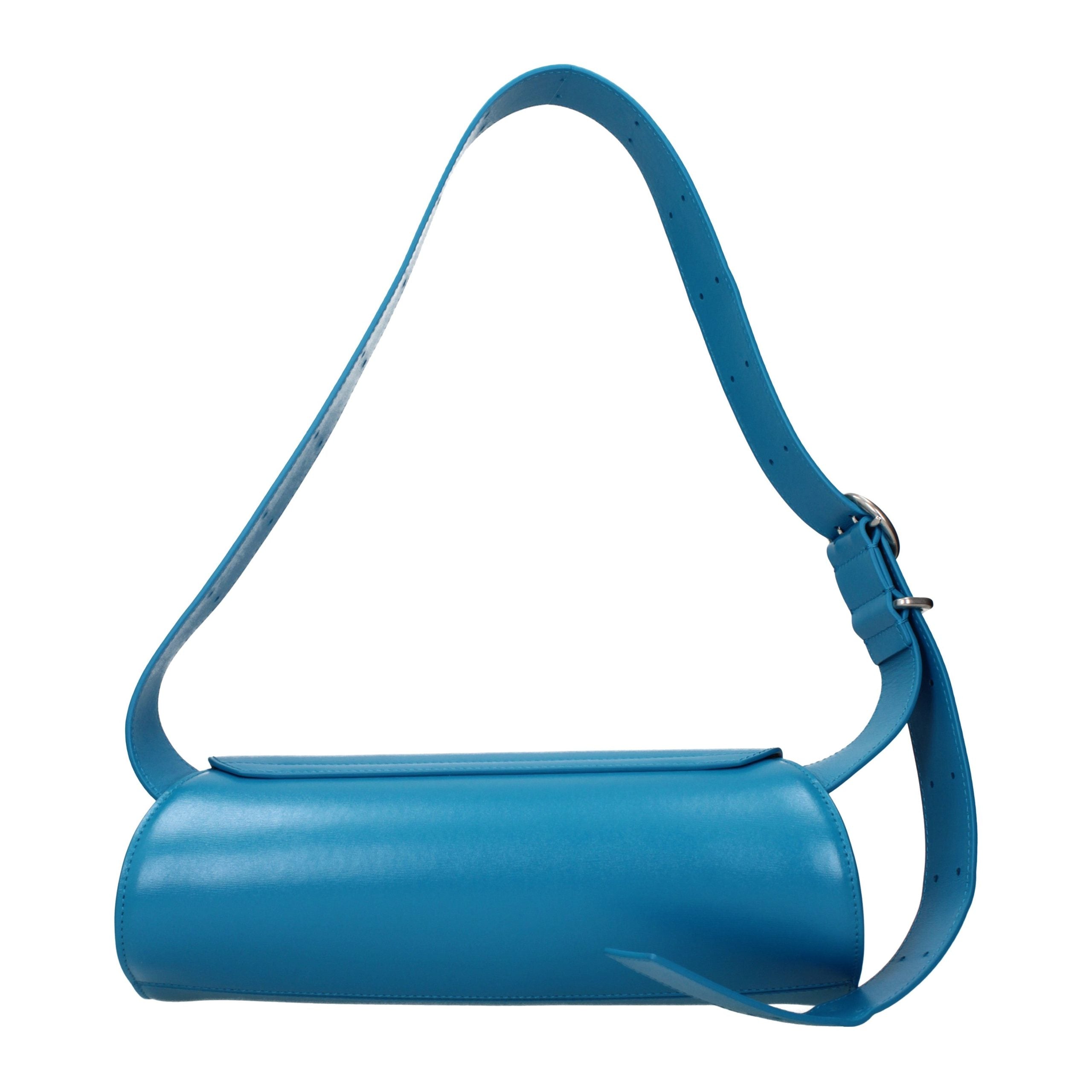 Jil Sander Blue Leather Crossbody Bag Jil Sander