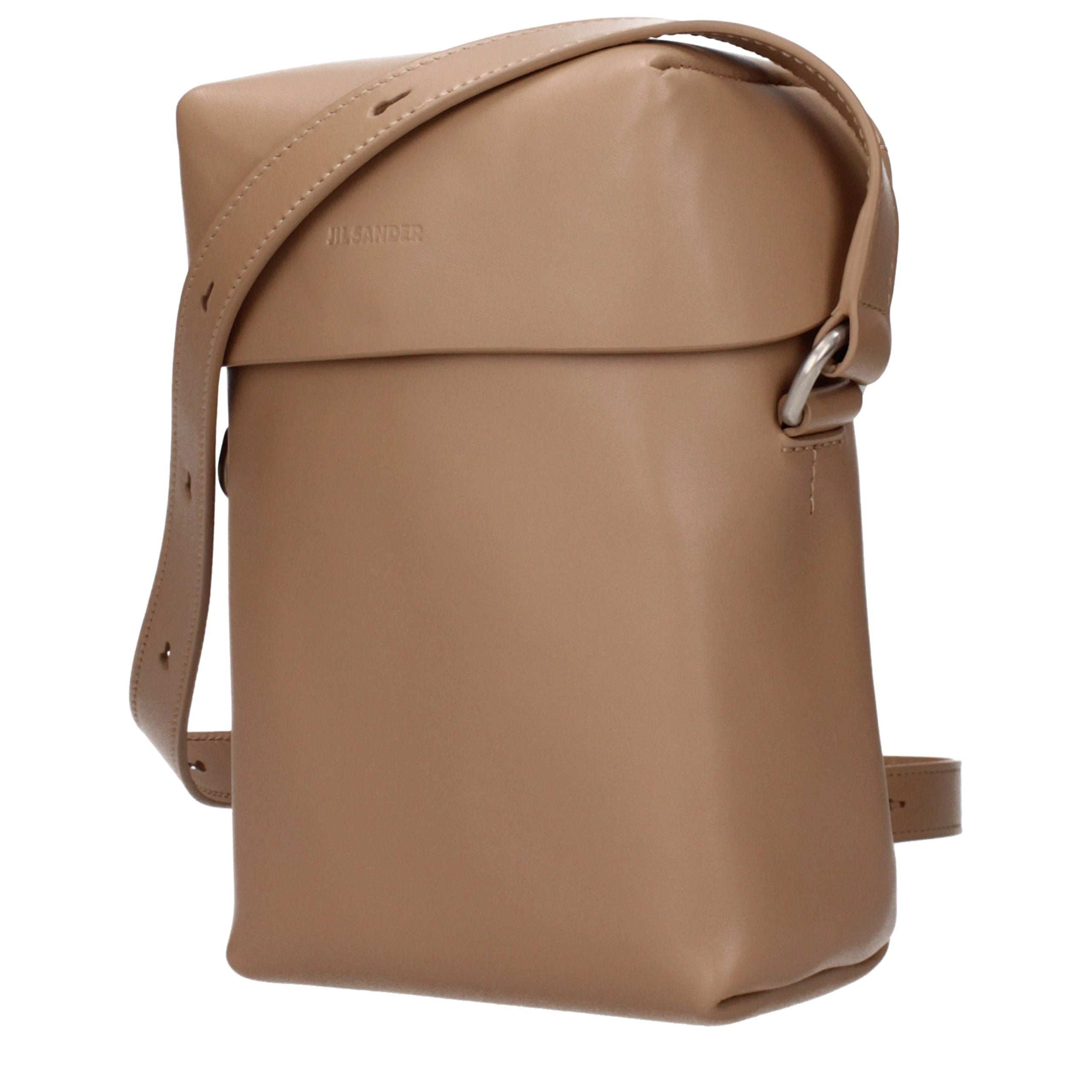 Jil Sander Brown Leather Crossbody Bag Jil Sander