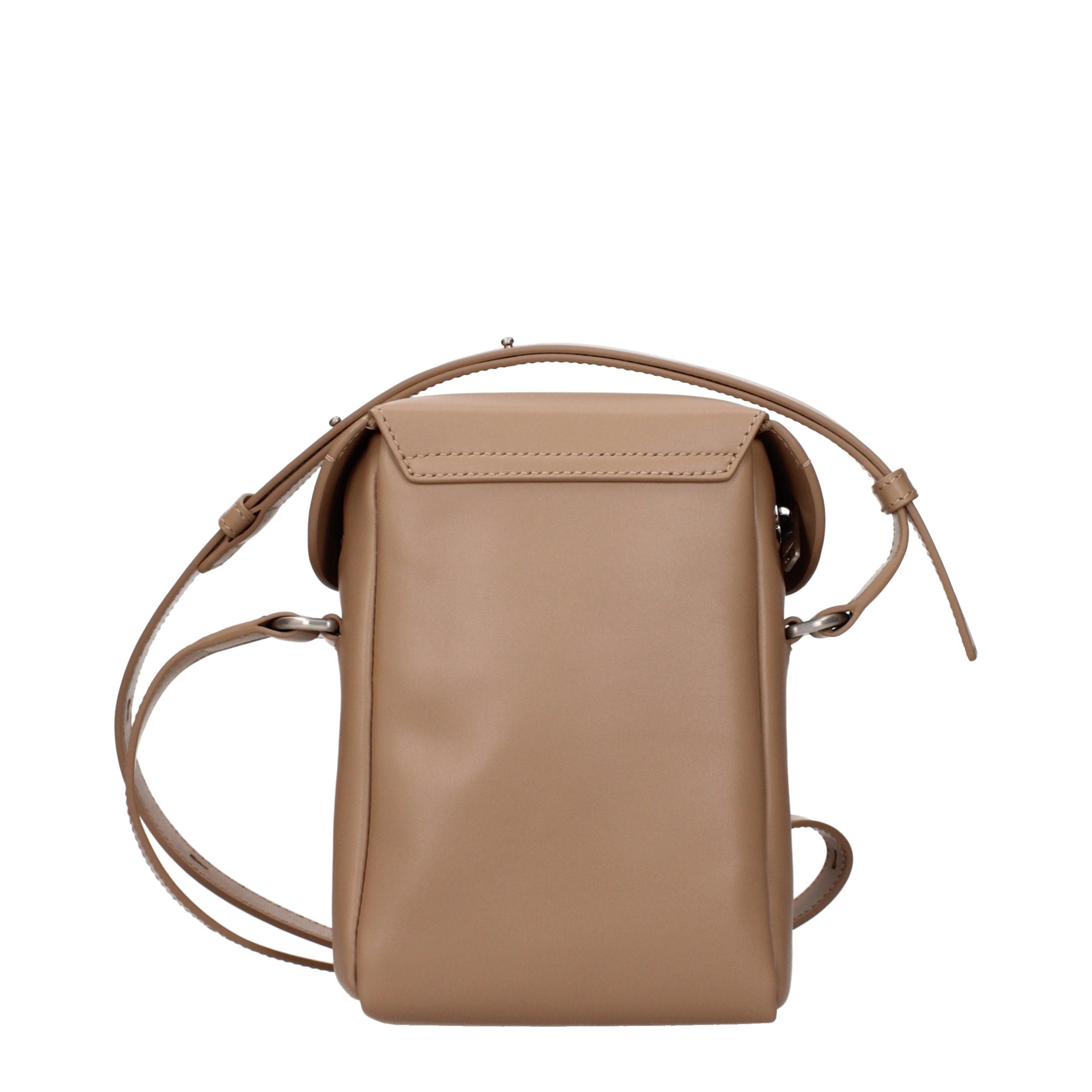 Jil Sander Brown Leather Crossbody Bag Jil Sander