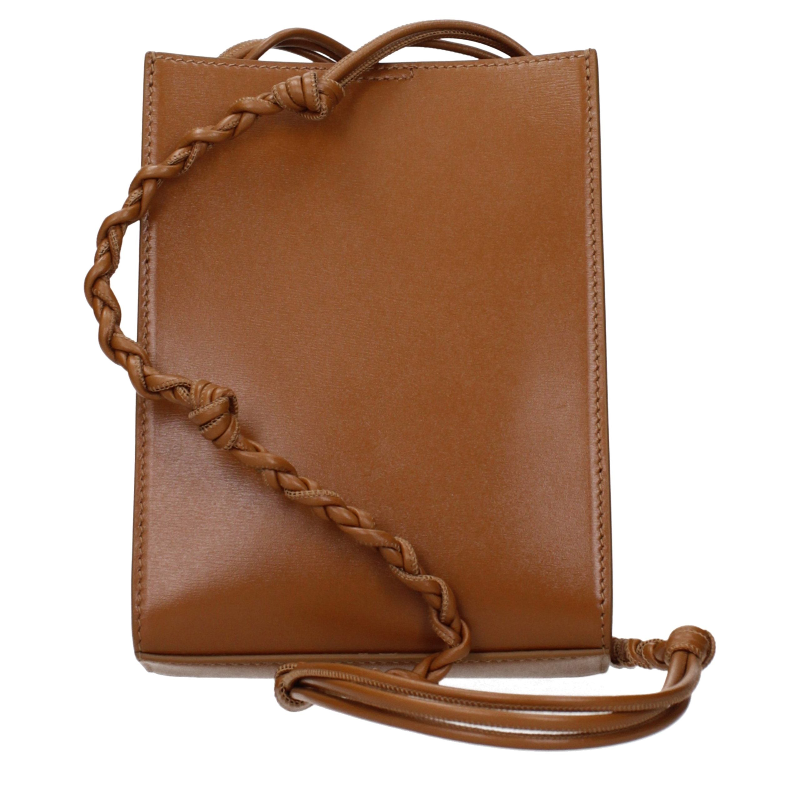 Jil Sander Brown Leather Crossbody Bag Jil Sander