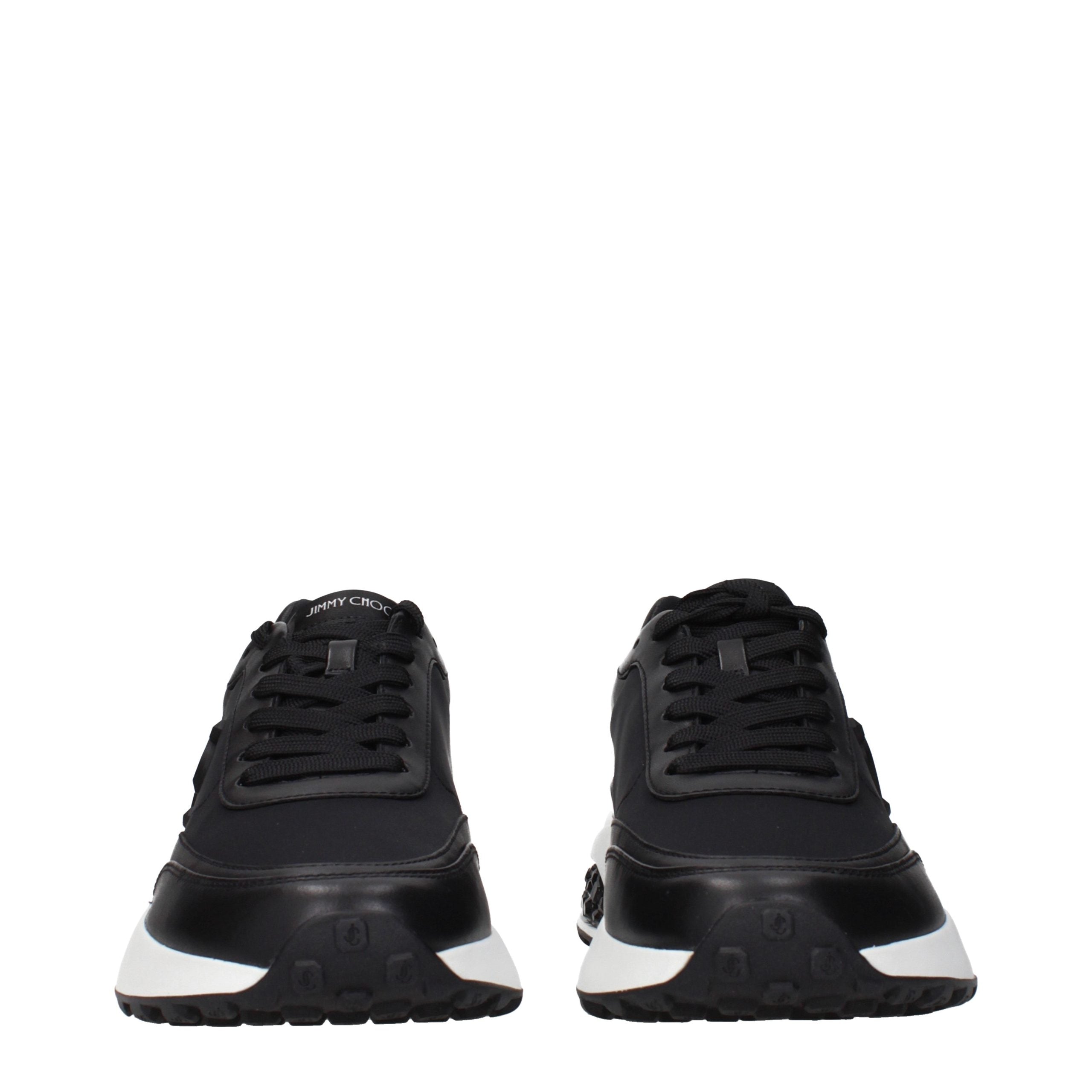 Jimmy Choo Black Fabric Athletic Sneakers Jimmy Choo