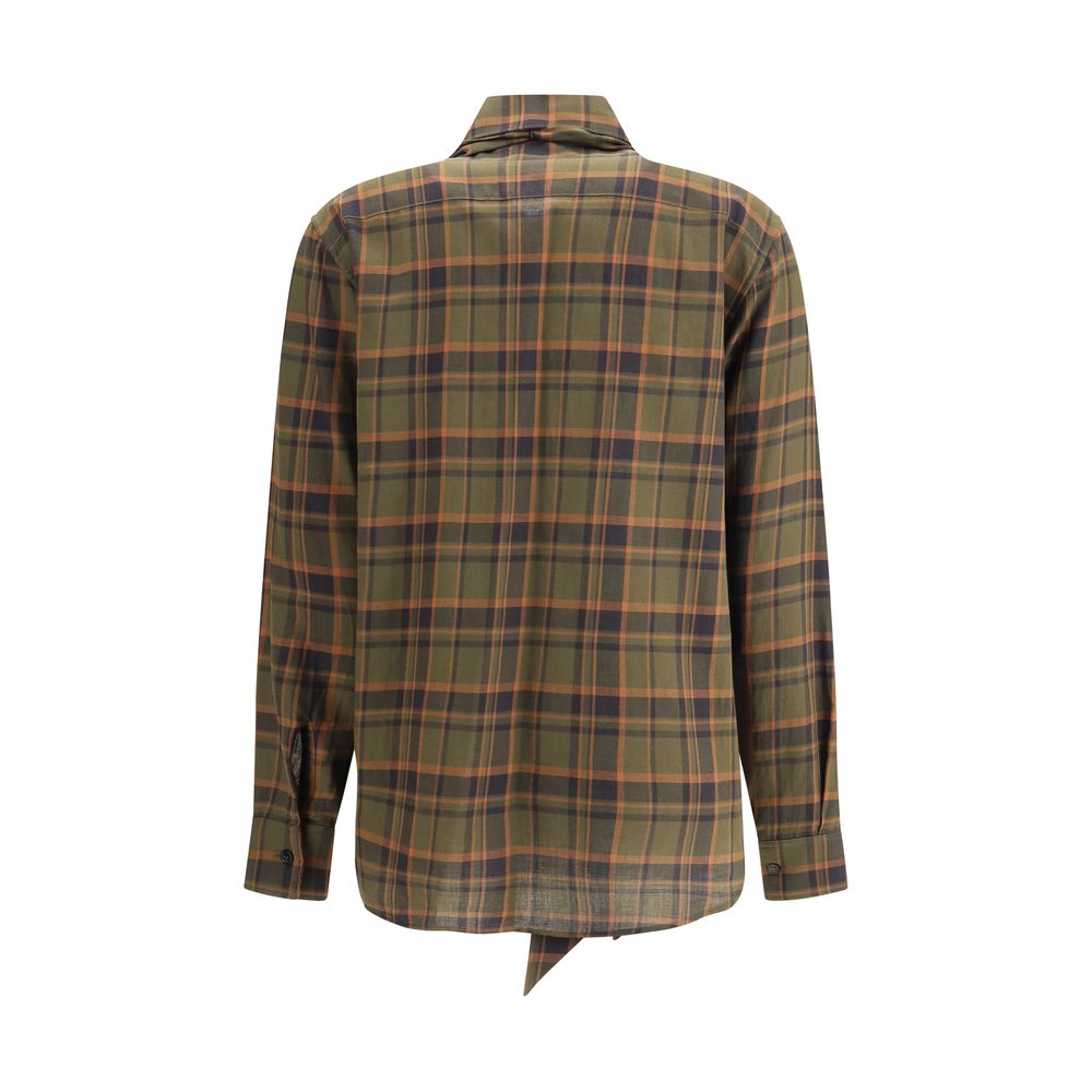 Saint Laurent Bicolor Cotton Shirt Saint Laurent