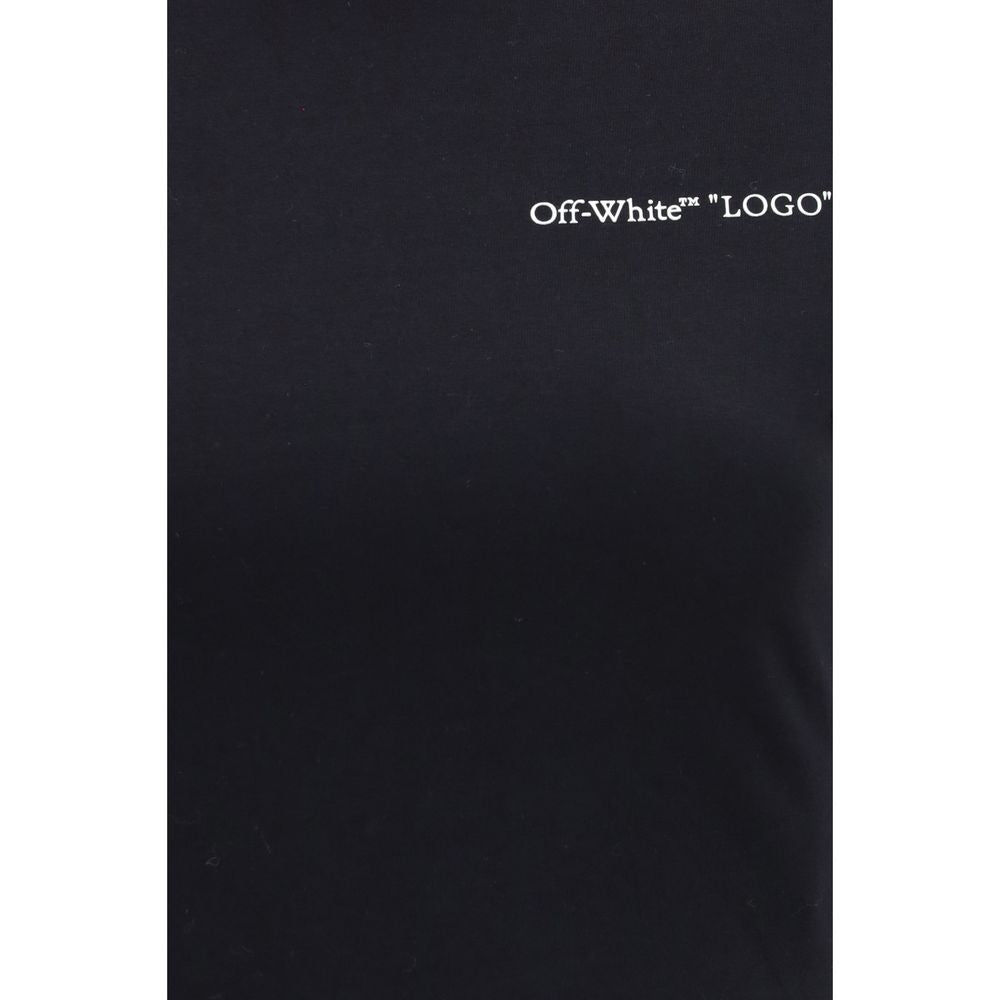 Off-White Black Cotton T-Shirt Off-White