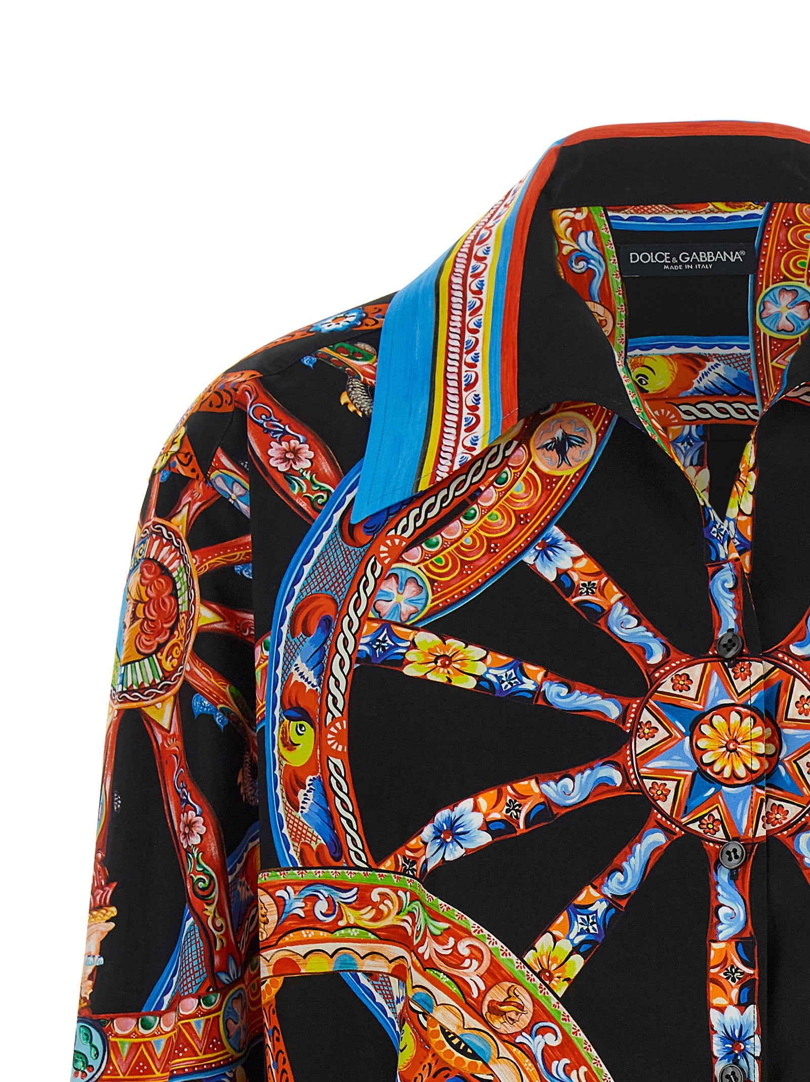 Dolce & Gabbana Multicolor Cotton Blouse Dolce & Gabbana