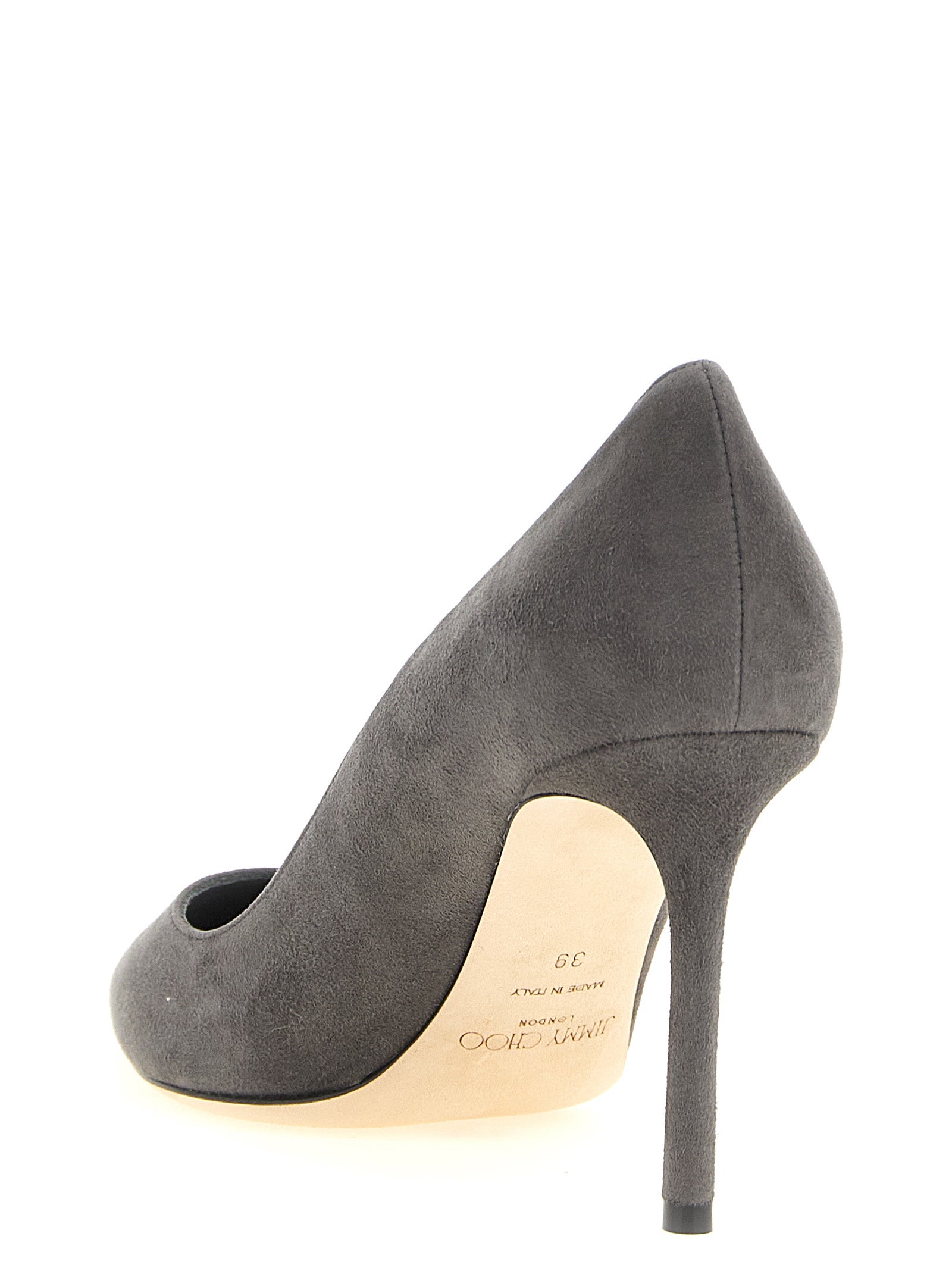 Jimmy Choo Gray Leather High Heel Pumps Jimmy Choo