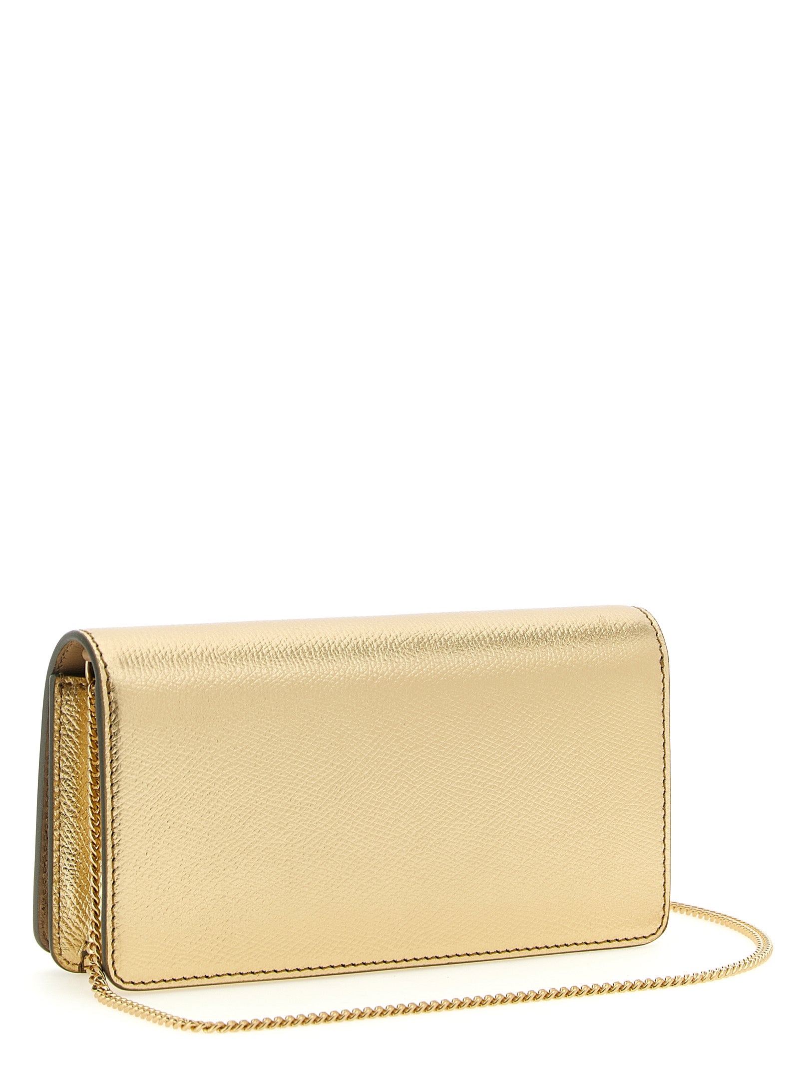 Valentino Garavani Gold Calfskin Crossbody Bag Valentino Garavani