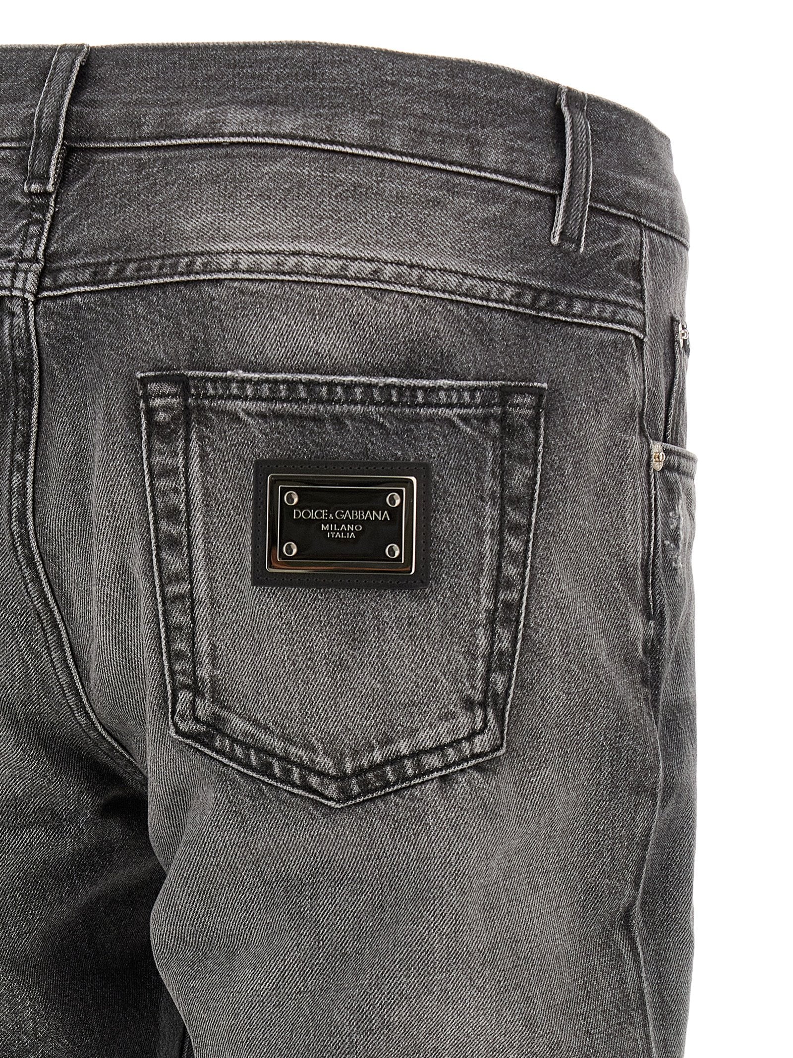 Dolce & Gabbana Gray Cotton Jeans Denim Dolce & Gabbana