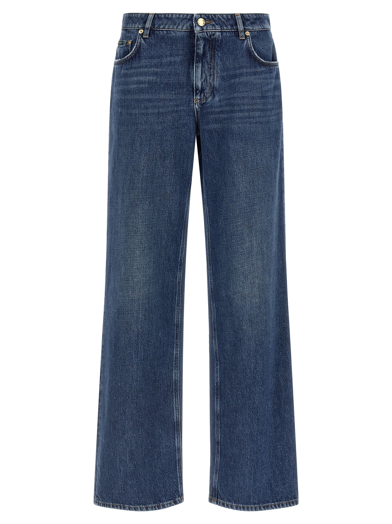 Dolce & Gabbana Blue Cotton Relaxed Fit Jeans Dolce & Gabbana