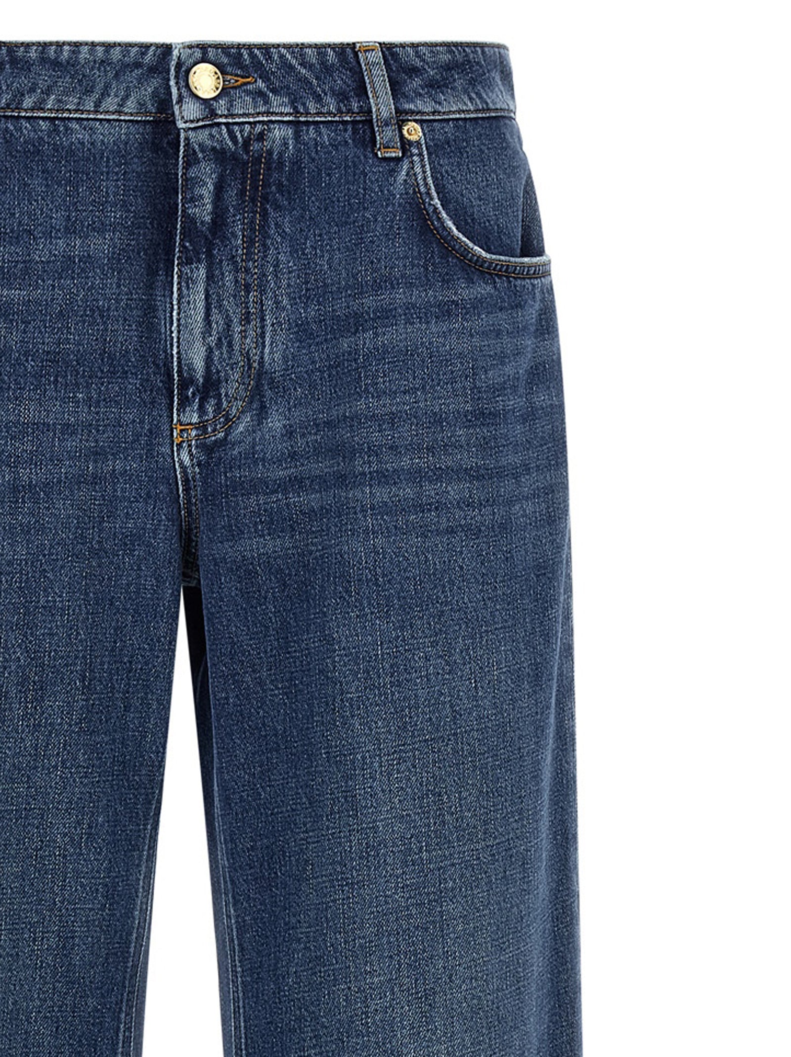 Dolce & Gabbana Blue Cotton Relaxed Fit Jeans Dolce & Gabbana