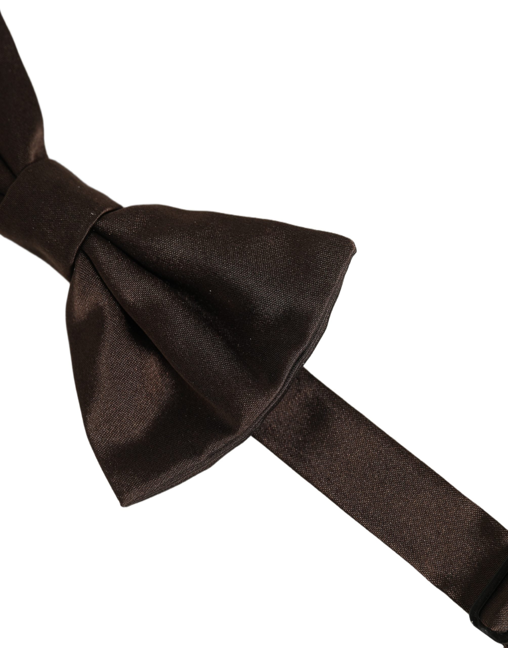 Dolce & Gabbana Men Brown 100% Silk Adjustable Neck Papillon Bow Tie Dolce & Gabbana