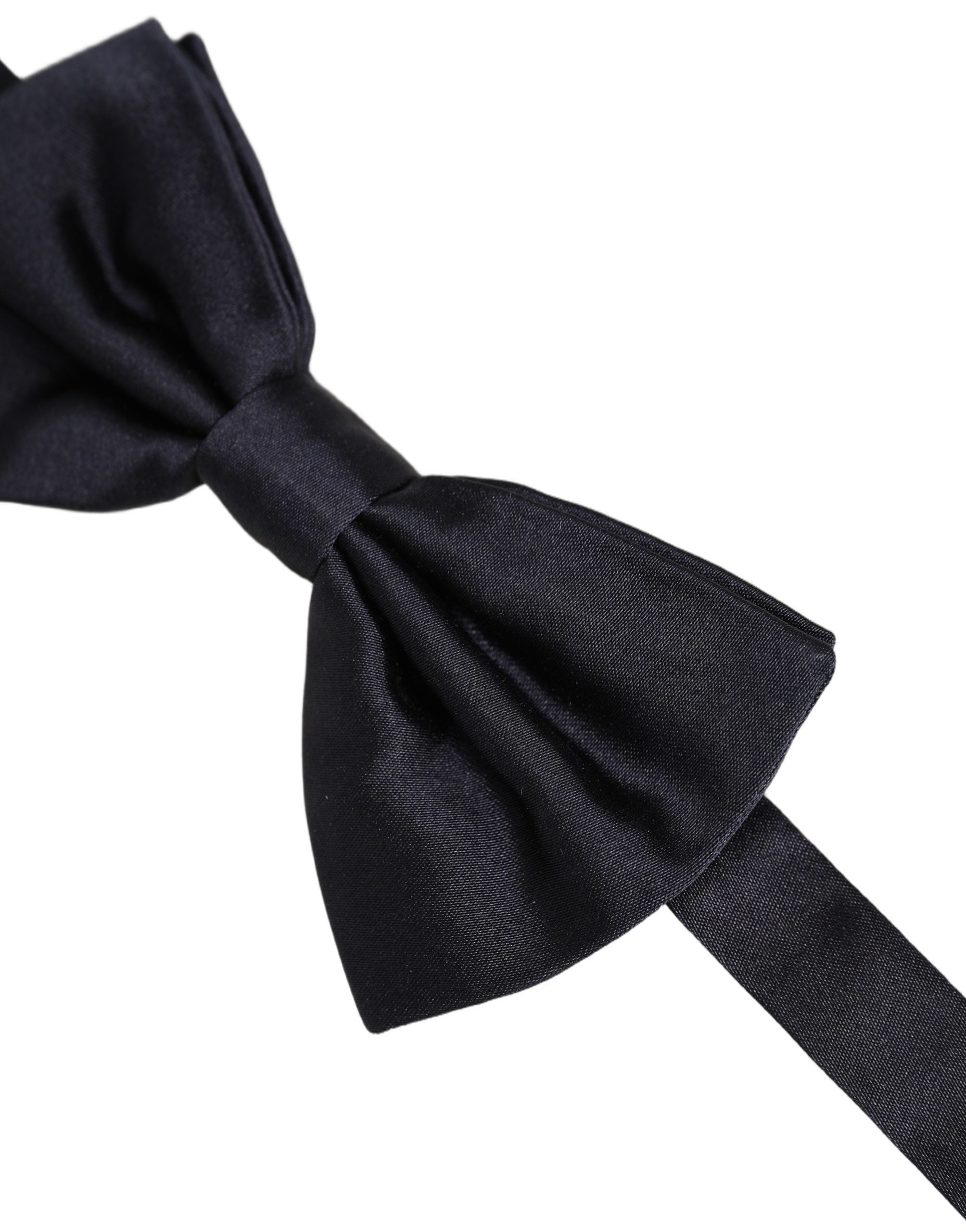 Dolce & Gabbana Men Black 100% Silk Adjustable Neck Papillon Bow Tie Dolce & Gabbana