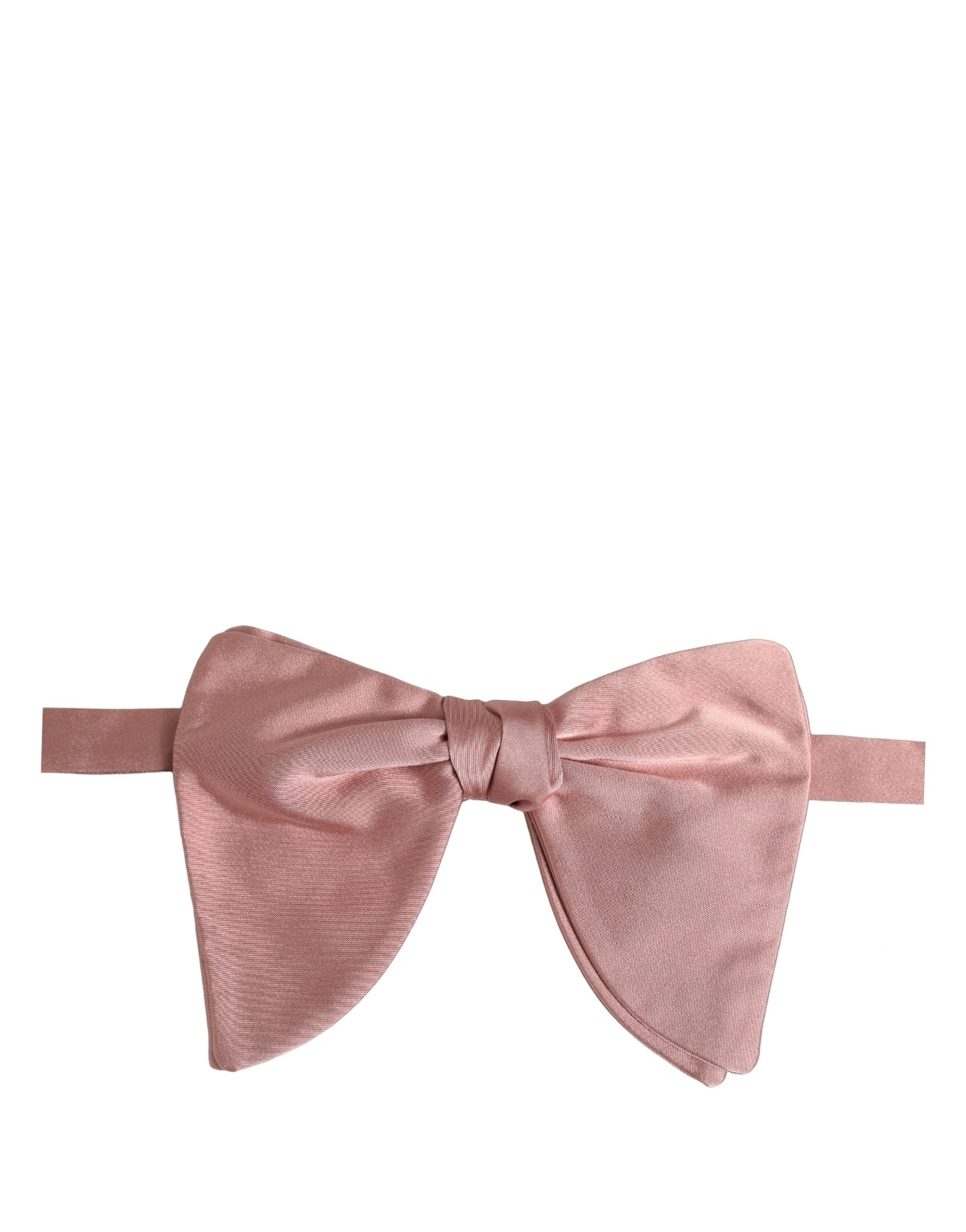Dolce & Gabbana Men Pink 100% Silk Adjustable Neck Papillon Bow Tie Dolce & Gabbana
