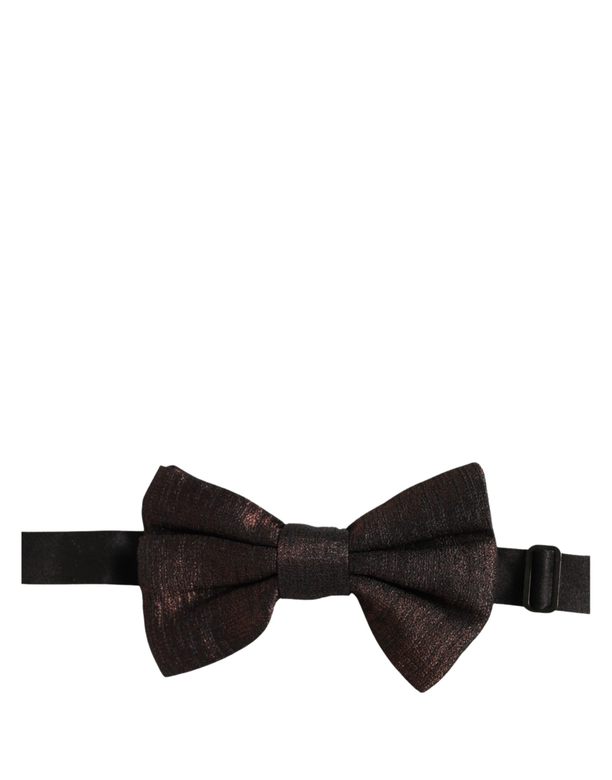 Dolce & Gabbana Men Brown 100% Silk Adjustable Neck Papillon Bow Tie Dolce & Gabbana
