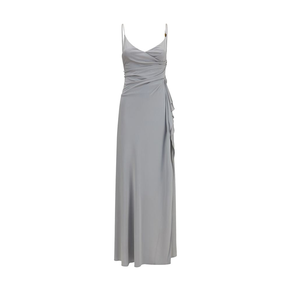 Versace Gray Viscose Casual Dress Versace