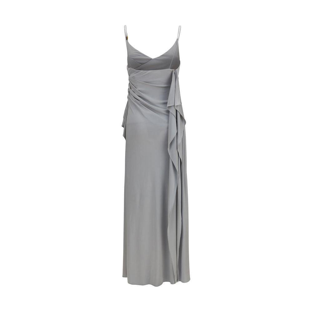 Versace Gray Viscose Casual Dress Versace