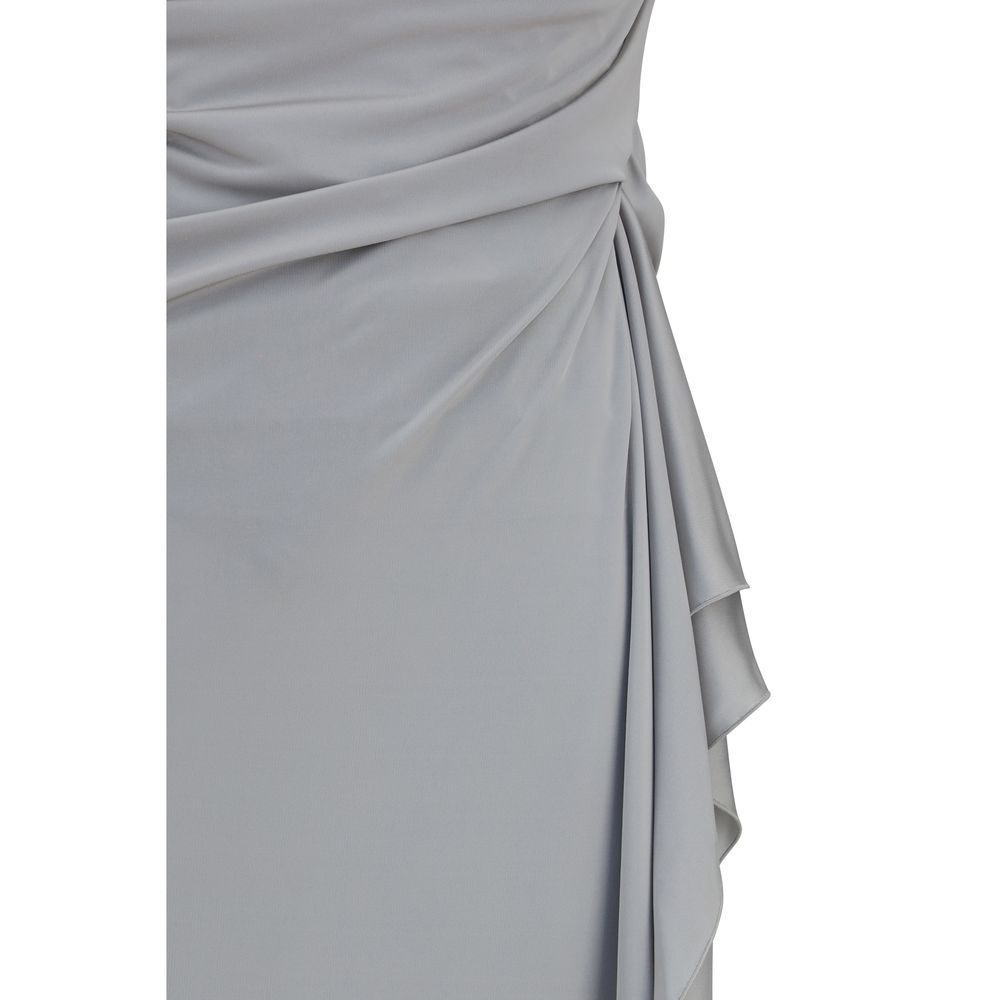 Versace Gray Viscose Casual Dress Versace