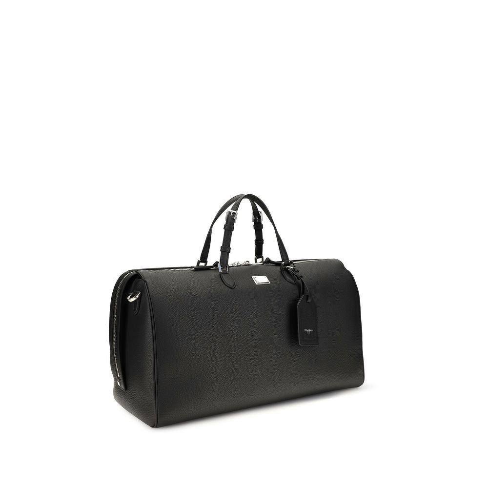 Dolce & Gabbana Black Calf Leather Bos Taurus Luggage And Travel Dolce & Gabbana
